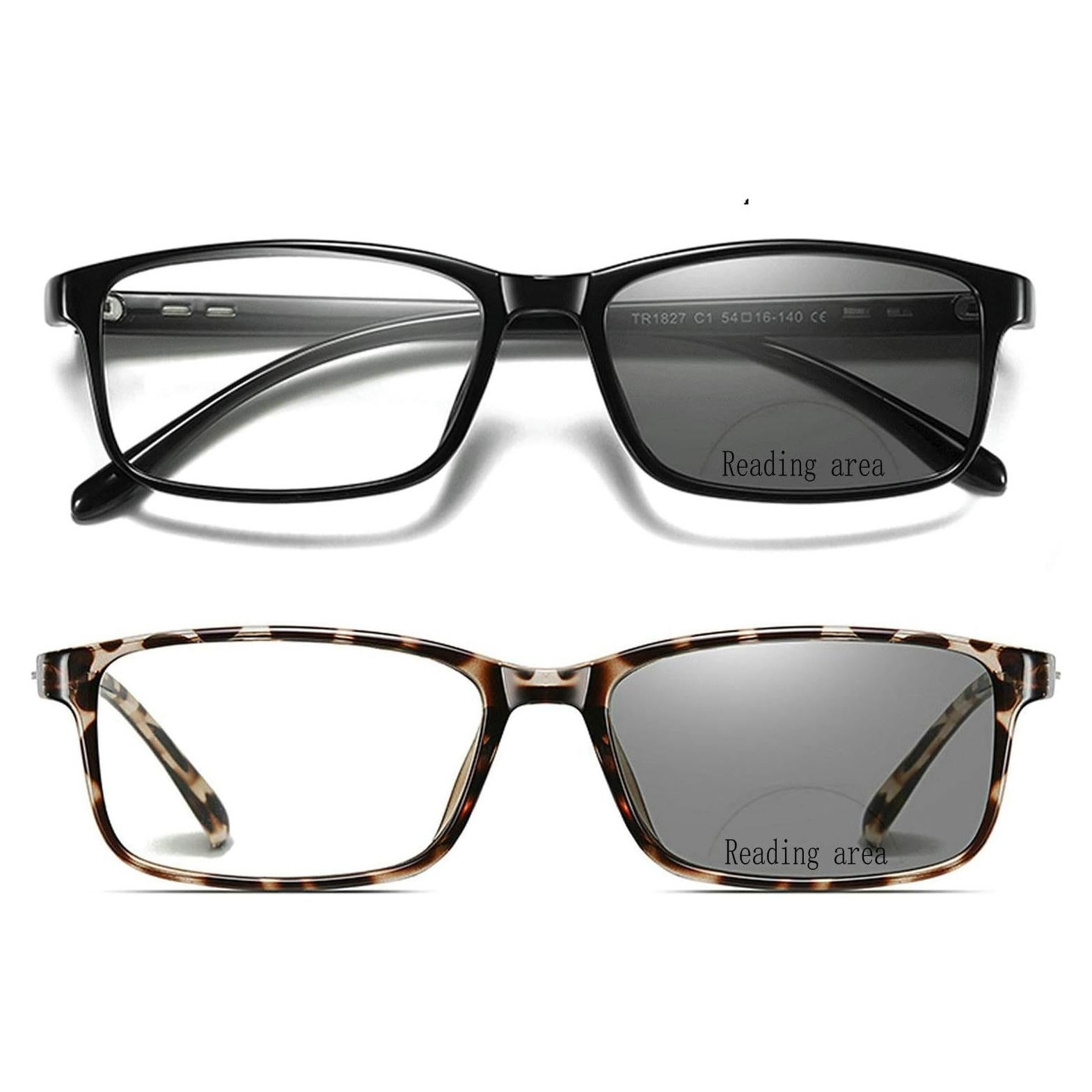 Gafas de lectura bifocales Mincl 2 pares UV400 leopardo