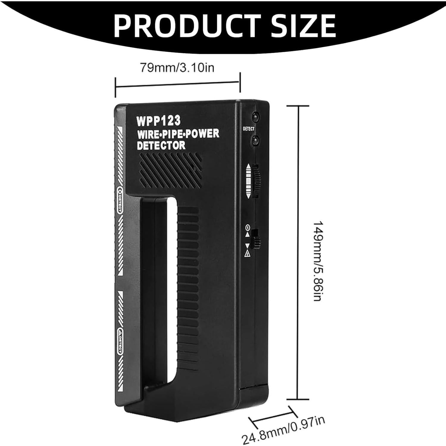 Detector de Metales Genérico Wpp123 con Alerta Ajustable