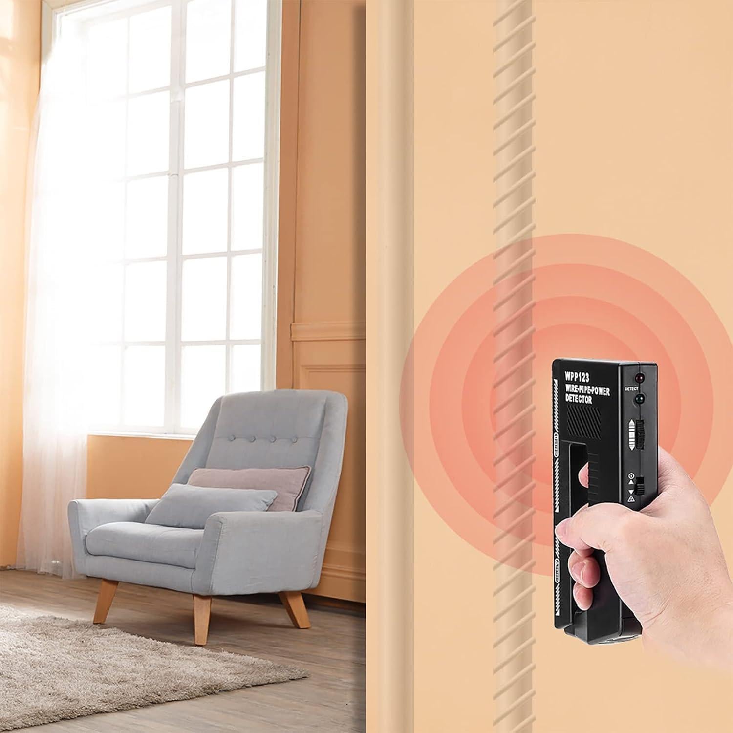 Detector de Metales Genérico Wpp123 con Alerta Ajustable