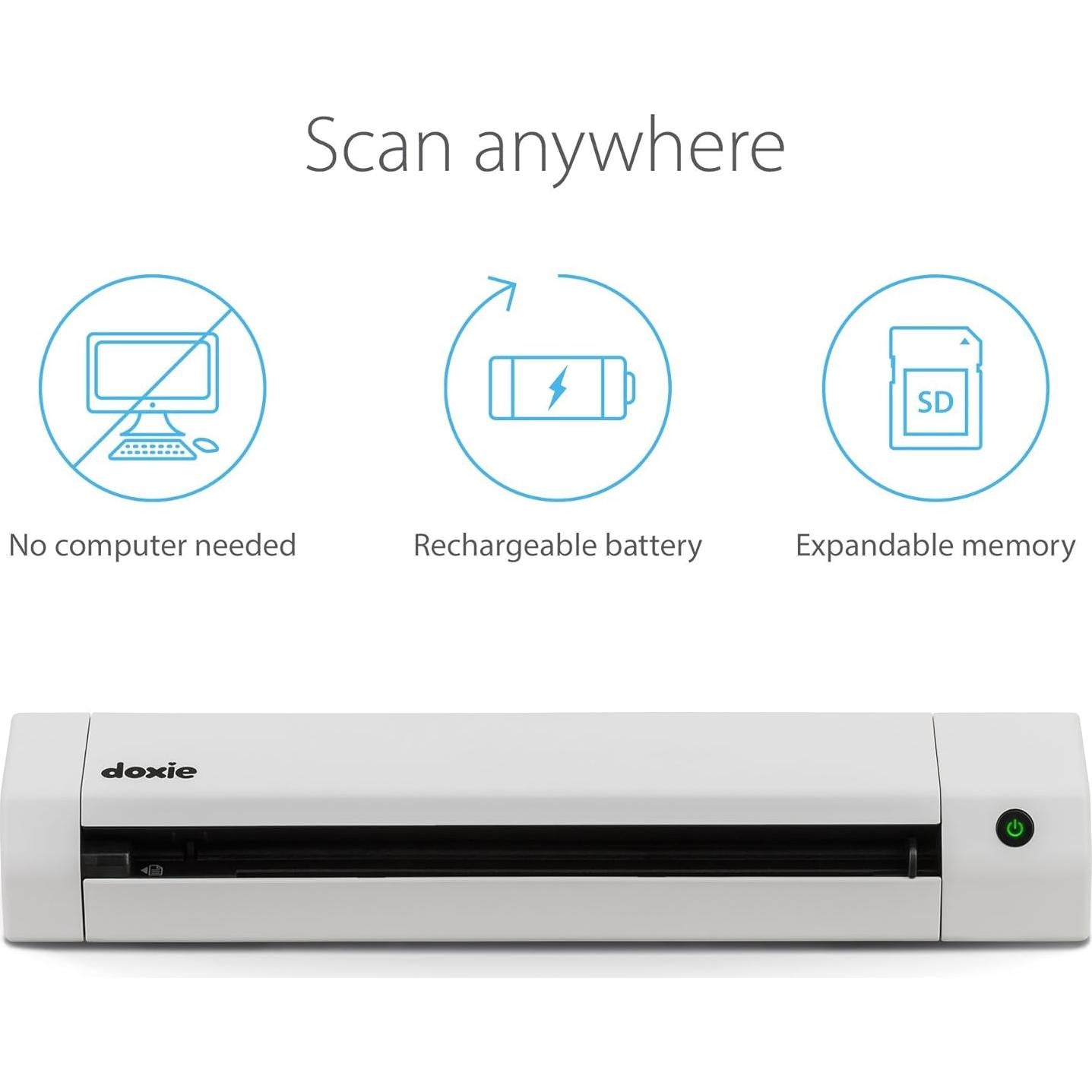 Escáner Doxie Go SE Portátil con Batería y Software