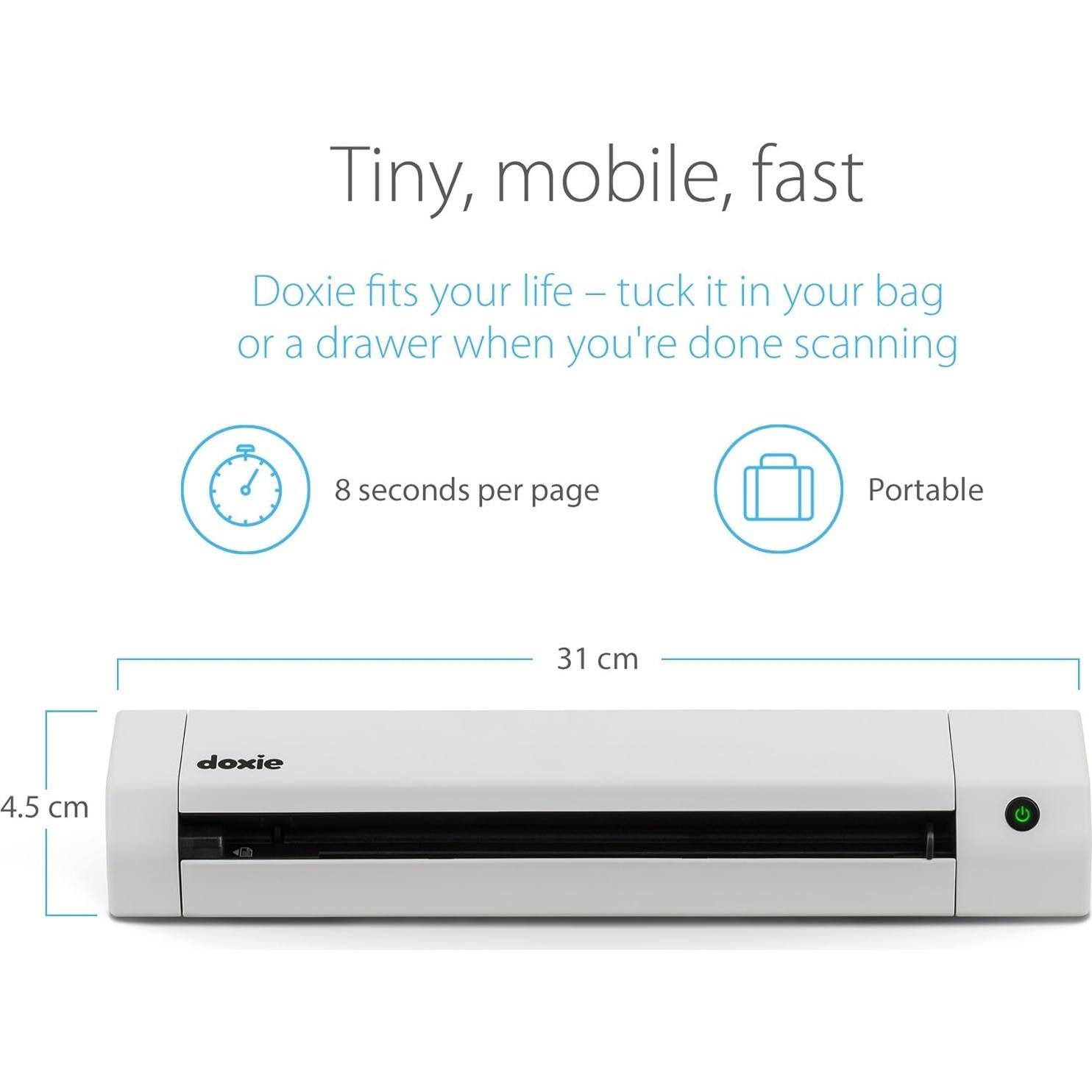 Escáner Doxie Go SE Portátil con Batería y Software