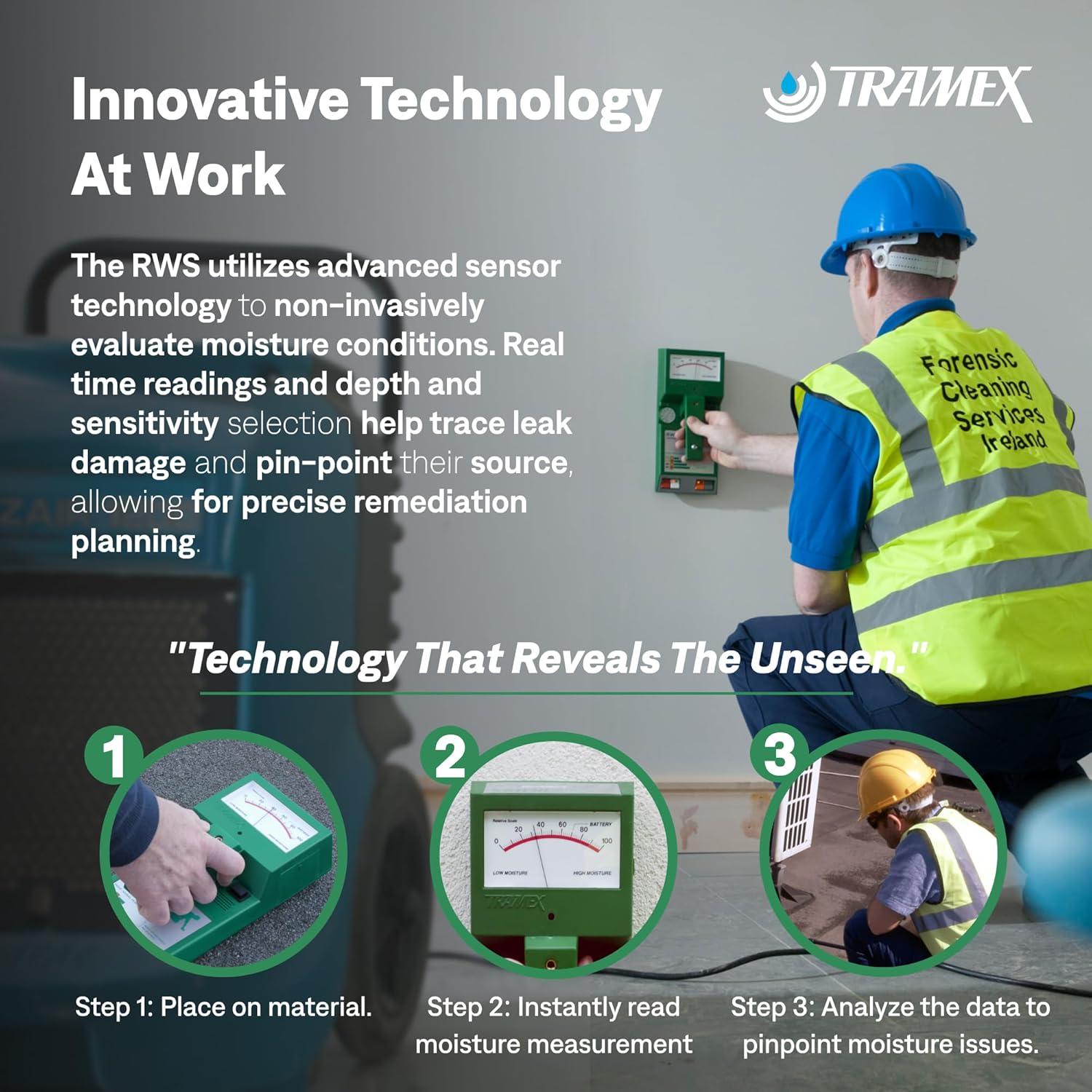 Escáner de Humedad Tramex RWS | Medidor Sin Puntas 1,81 kg