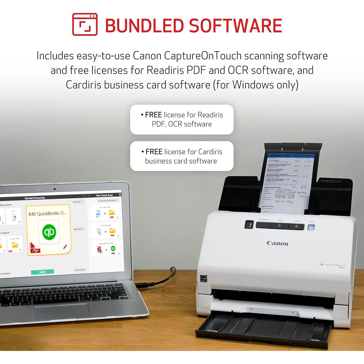 Escáner de Documentos Canon R40 Edición Recibos 2.80 kg