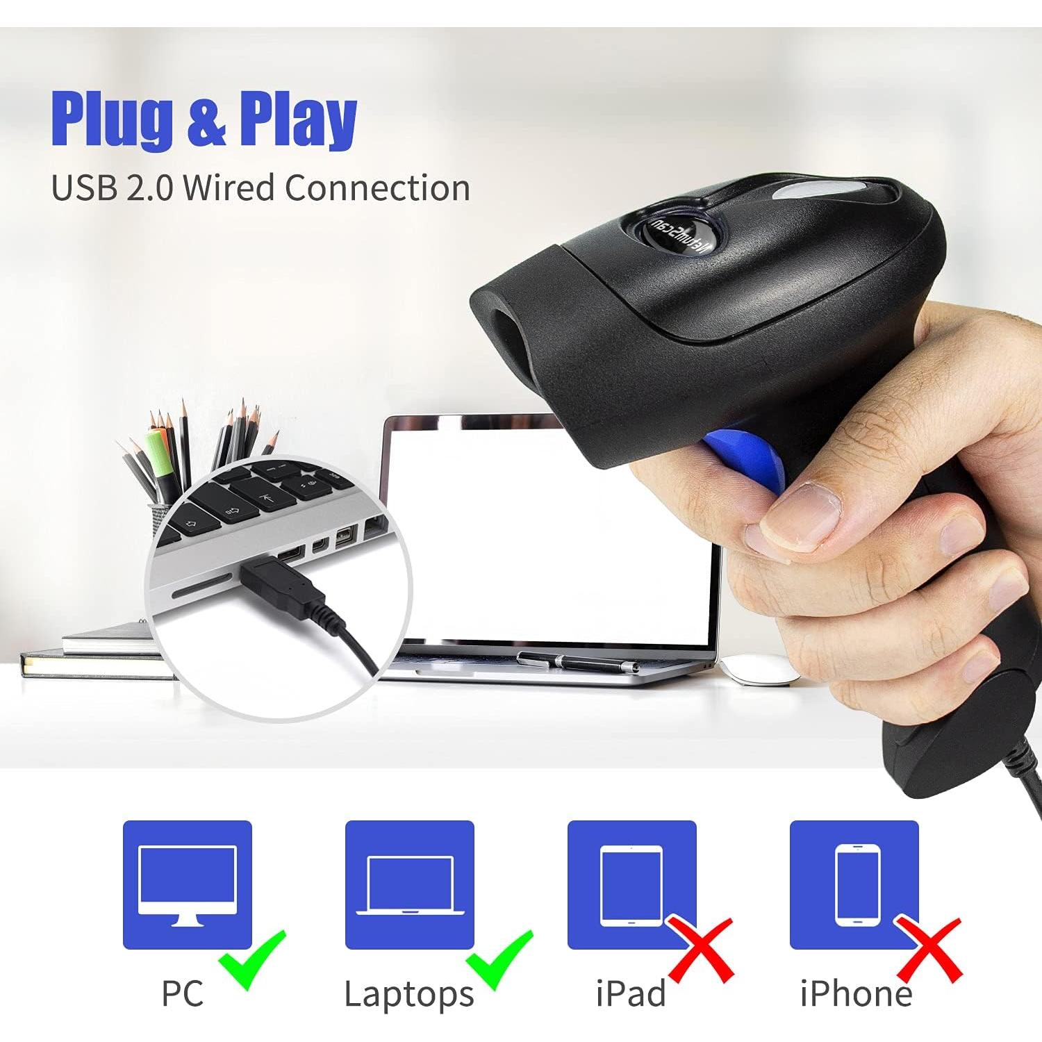 Escáner de Código de Barras USB NetumScan 1D CCD Mano