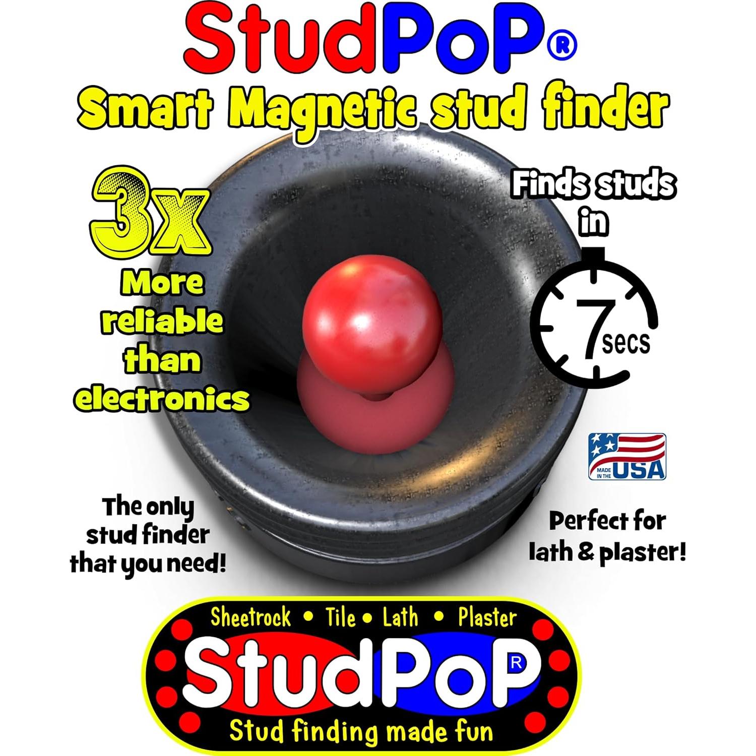 Buscador de Clavos Magnético StudPoP Original - Sin Baterías