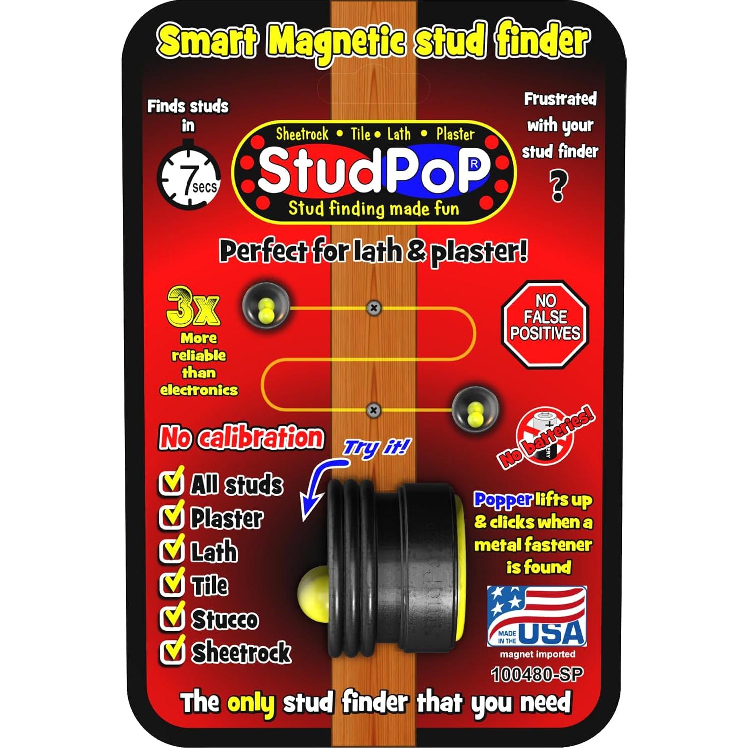 Buscador de Clavos Magnético StudPoP Original - Sin Baterías