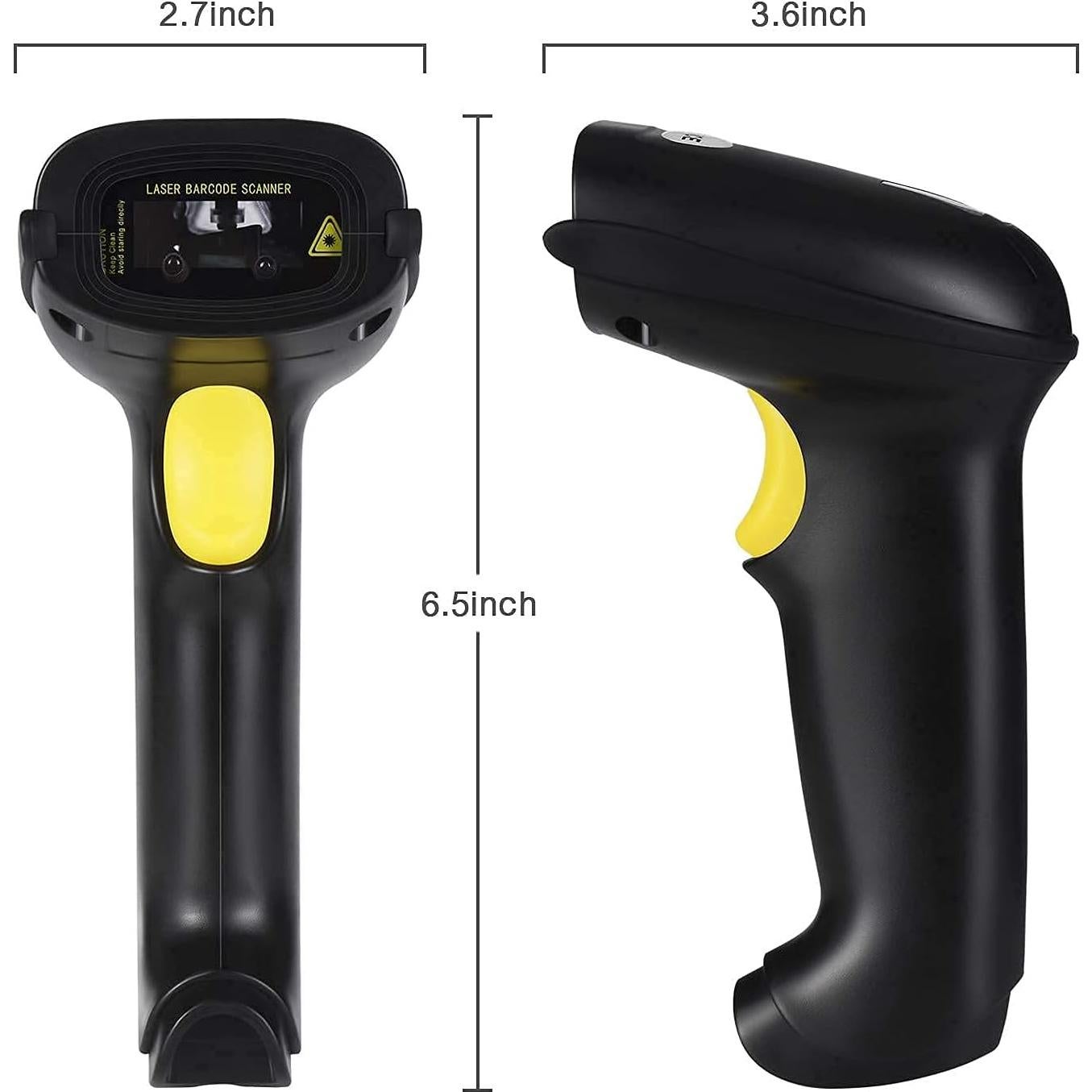 Escáner de Código de Barras WoneNice WN2806G USB 1D Negro