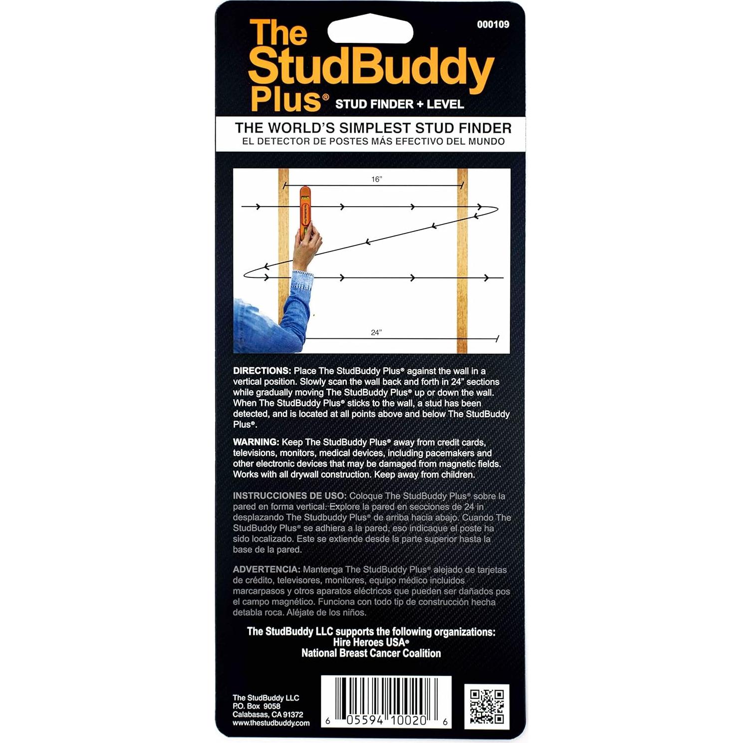 Buscador de Clavos Magnético Plus The StudBuddy - Fácil Uso