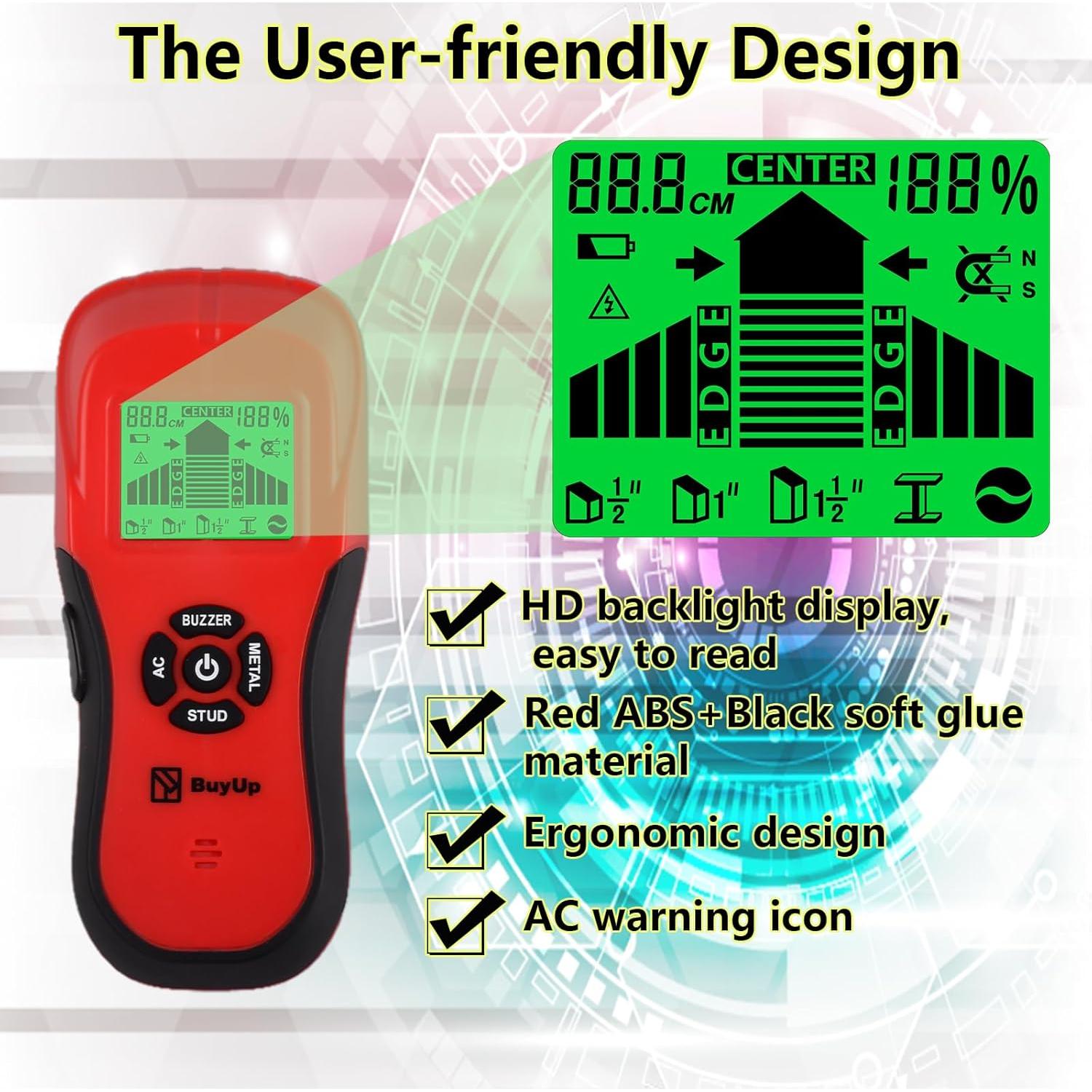 Buscador de Estudio 6 en 1 BuyUp TH370 Detector de Metales
