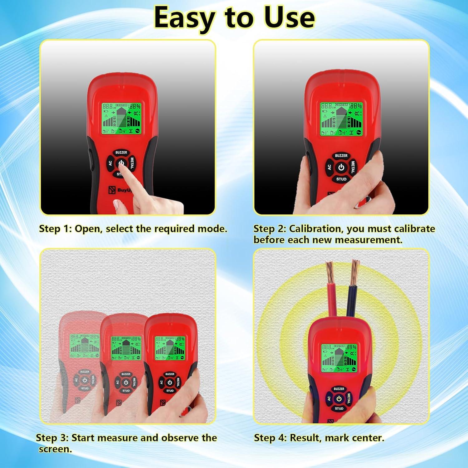 Buscador de Estudio 6 en 1 BuyUp TH370 Detector de Metales