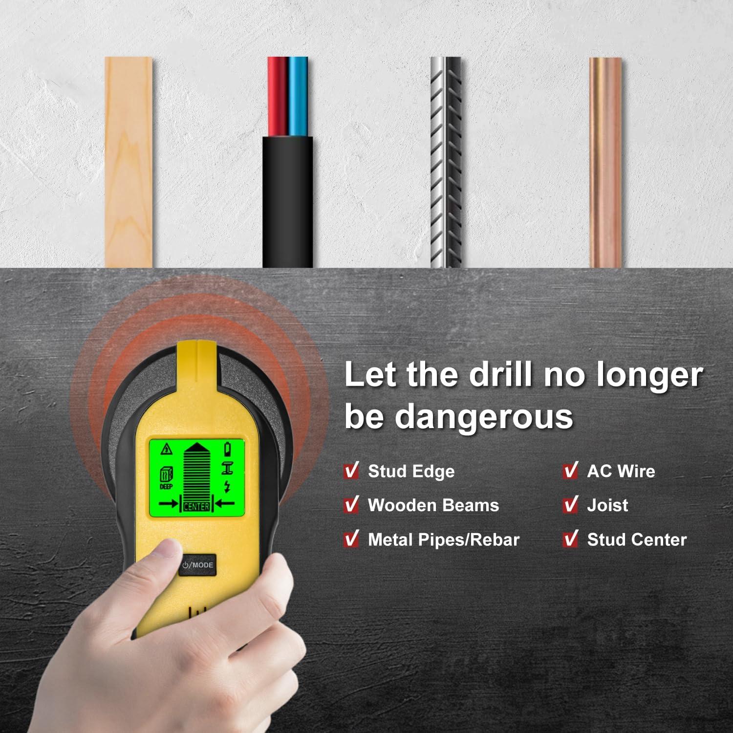 Buscador de Estudio DIY-JEK TH910 - Escáner de Pared 5-en-1