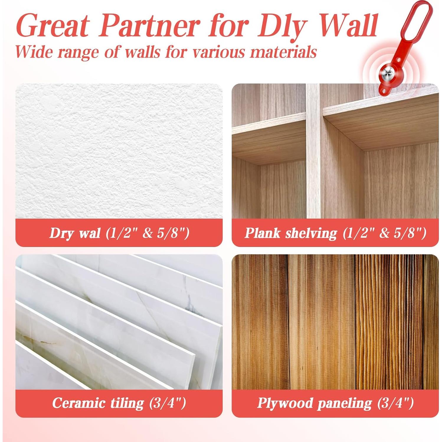 Buscador de Montantes Magnético Yoiilifee SF-001 27 kg Fuerza