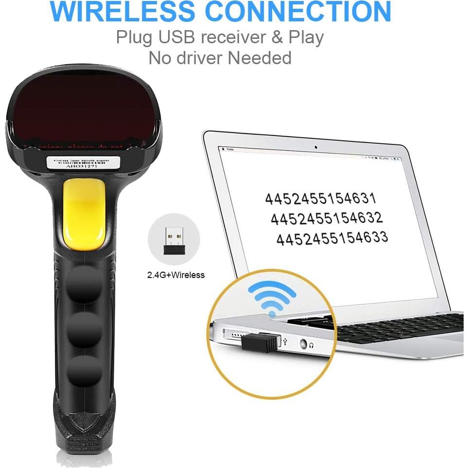 Escáner de Código de Barras Inalámbrico Basecent 300 escaneos/s