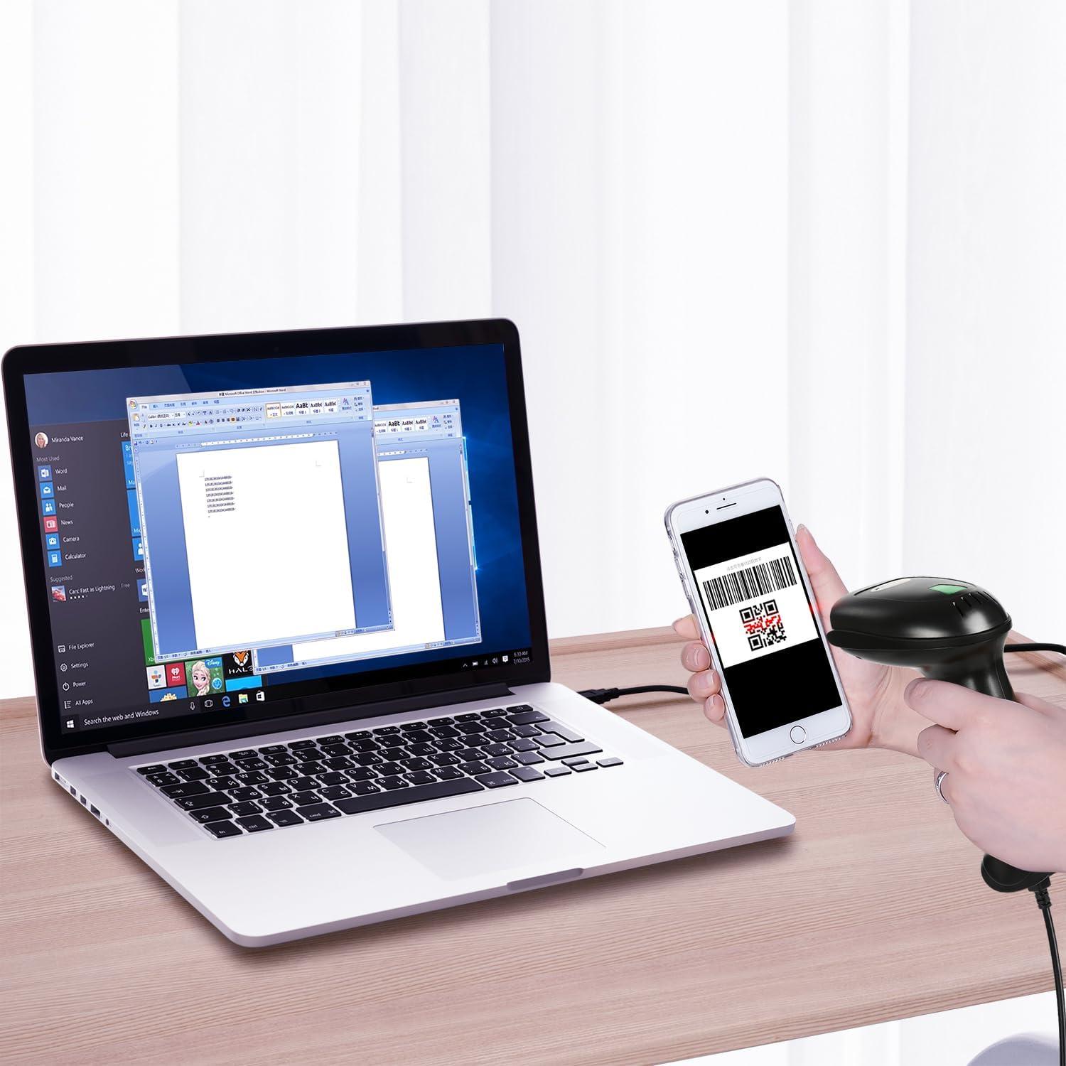 Escáner de Código de Barras WoneNice 1D 2D USB Automático