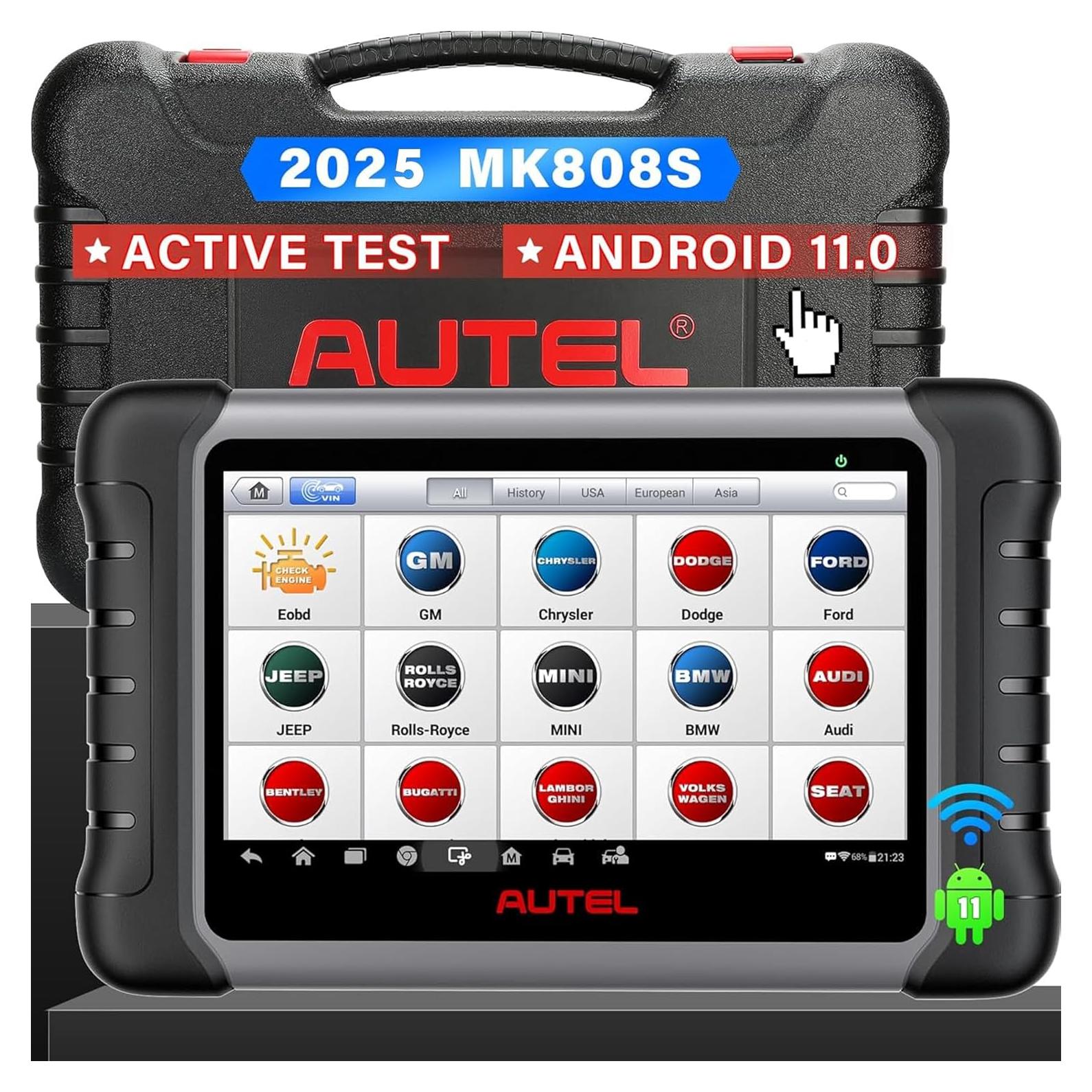 Escáner Autel MaxiCOM MK808S OBDII 2025, 28+ Servicios