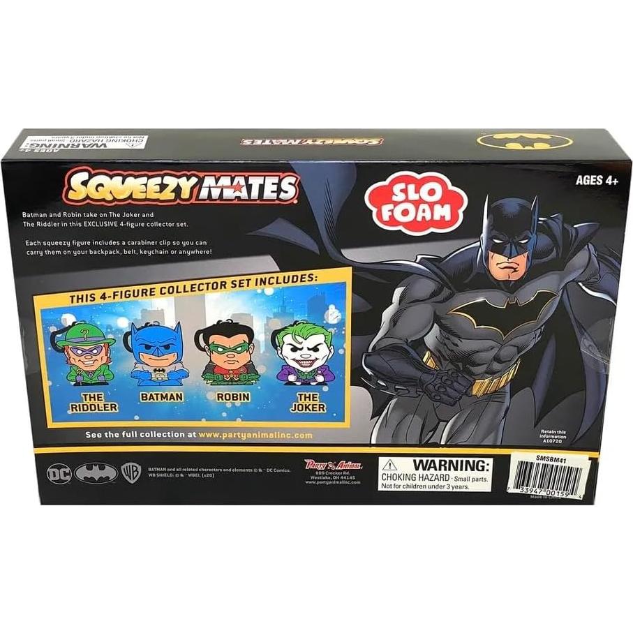 Conjunto SqueezyMates Batman 4 Figuras 6,35 cm The Party Animal