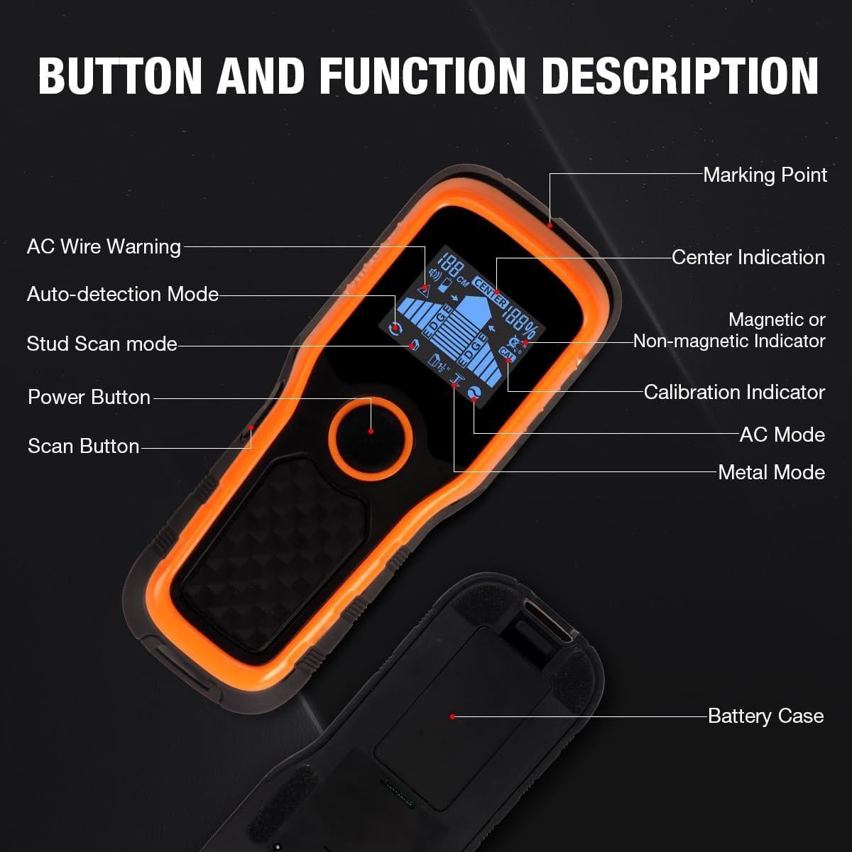 Buscador de Estudio DMITER TH810 6 en 1 Pantalla LCD