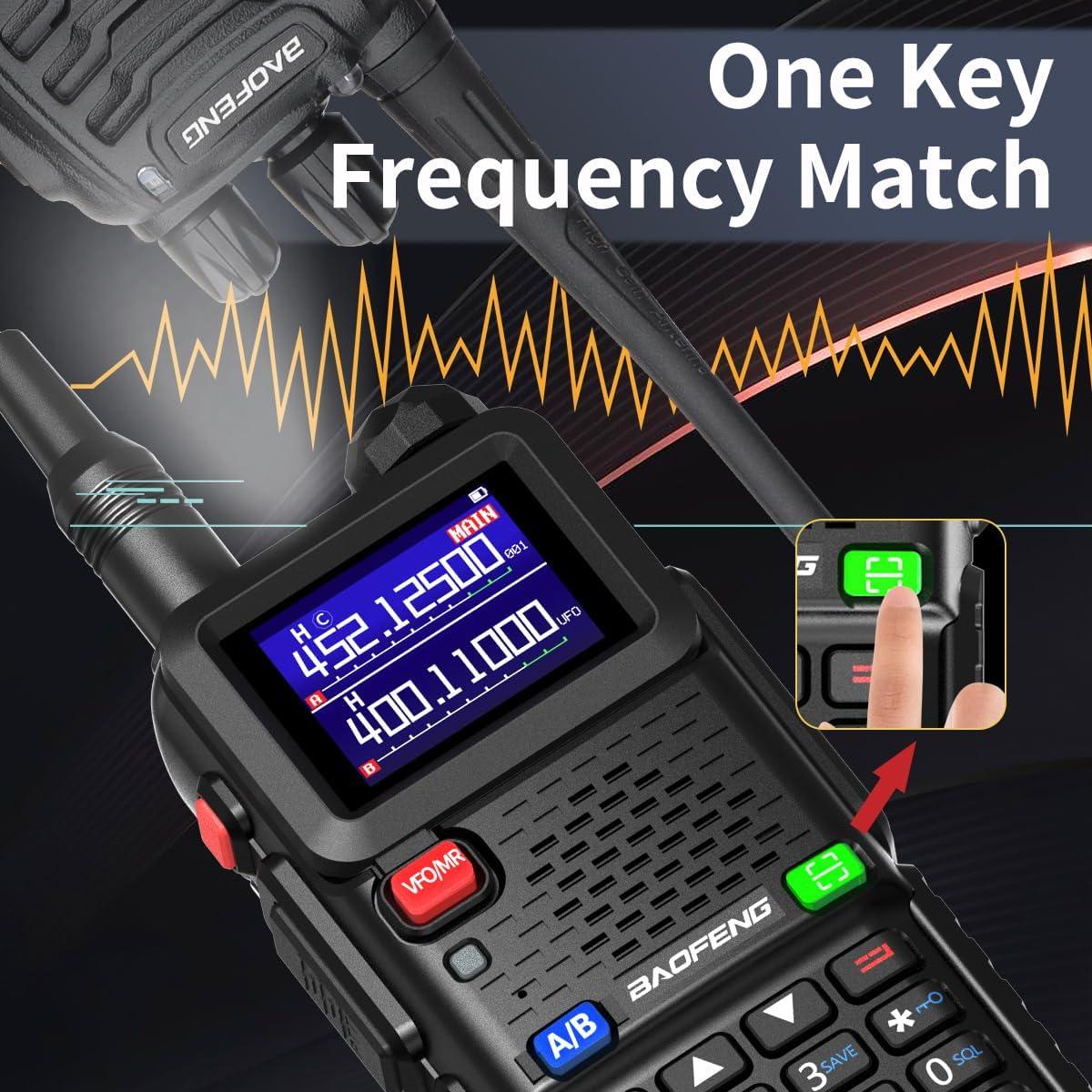 Radio de Ham Baofeng AR-5RM 10W Portátil Recargable Táctico