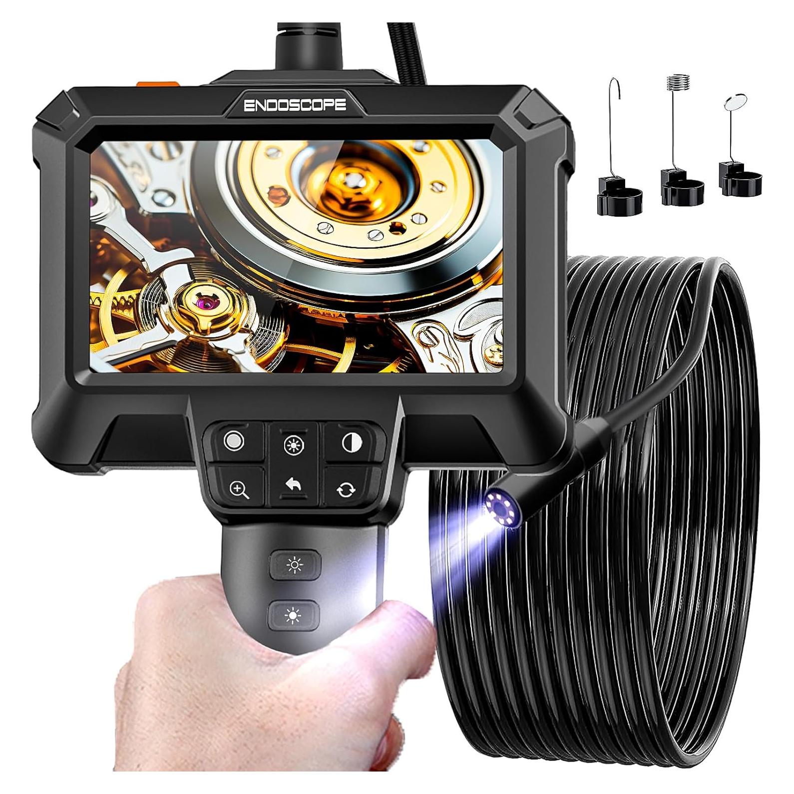 Cámara Endoscópica WINWEND 4.3" HD 1080P IP67 5m Luz LED