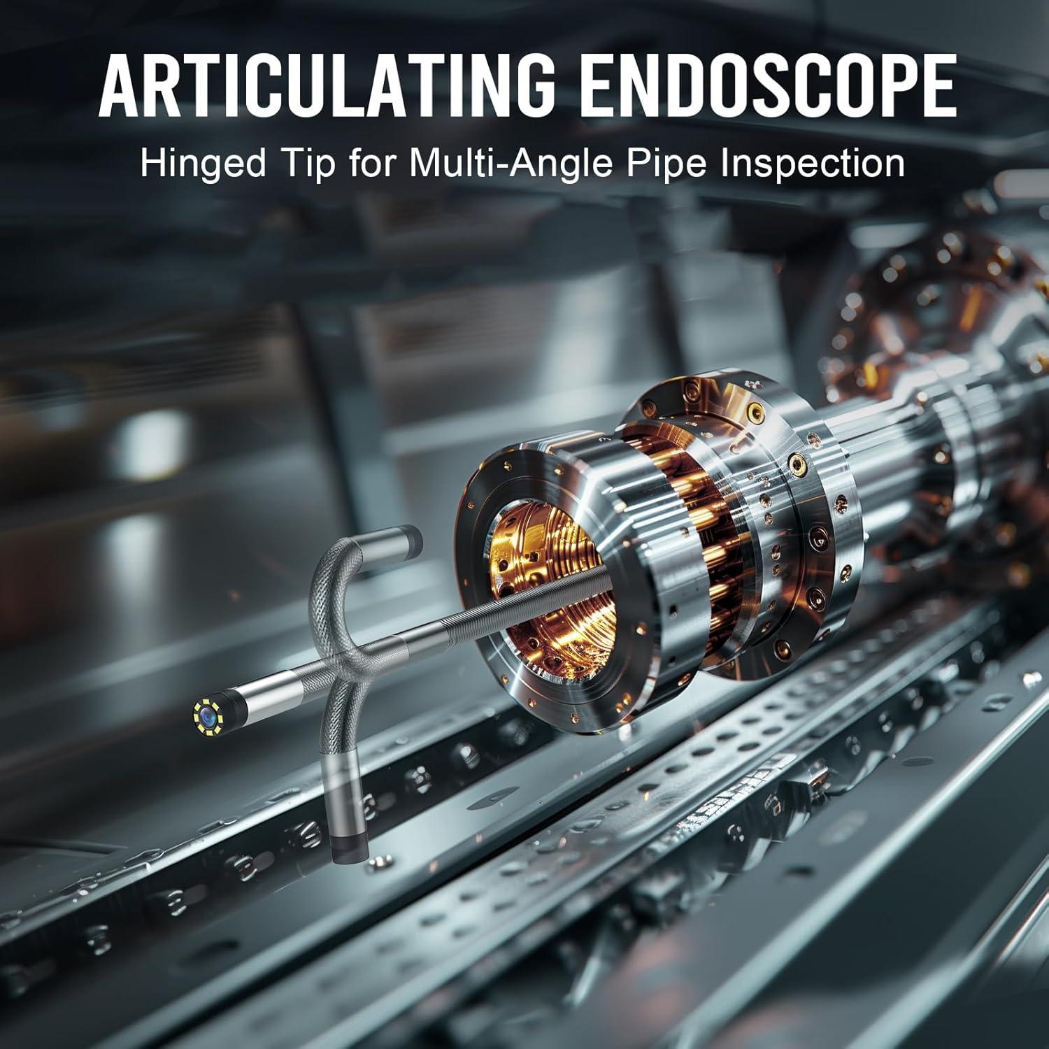 Cámara Borescopio Hijoy 5'' HD 1080P con Luz LED 1.5m