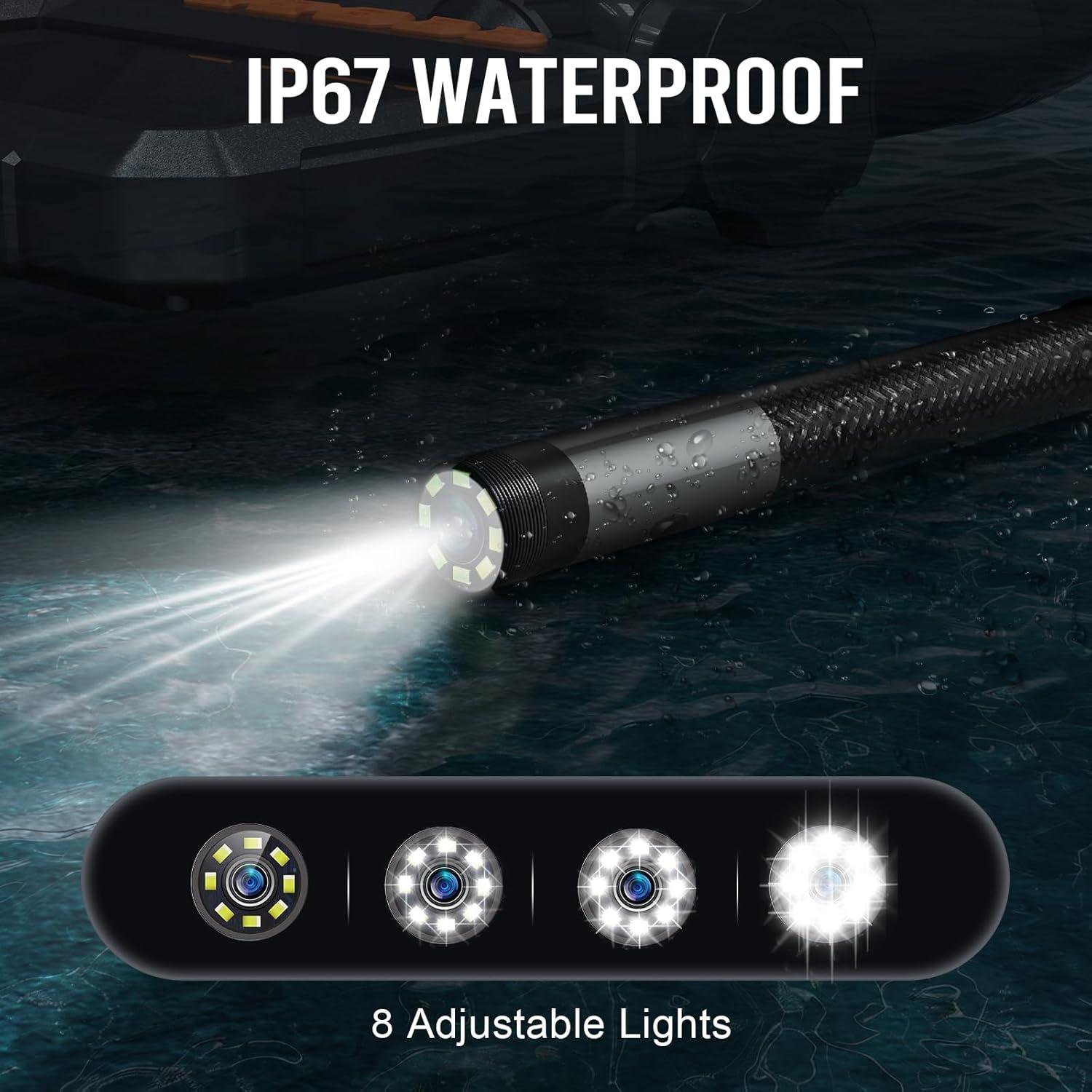 Cámara Borescopio Hijoy 5'' HD 1080P con Luz LED 1.5m