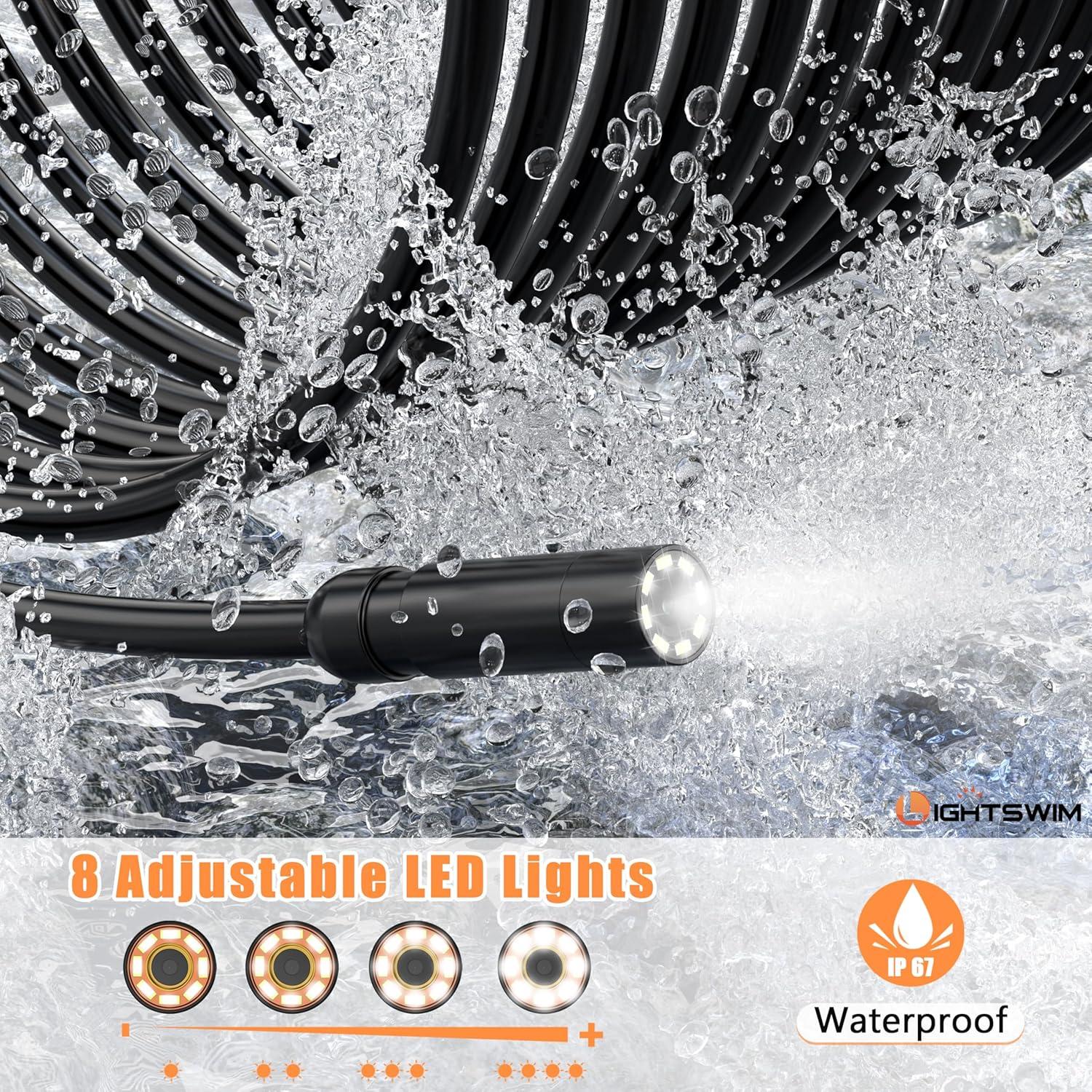 Borescopio Digital Lightswim P100 HD 4.3" IP67 5m