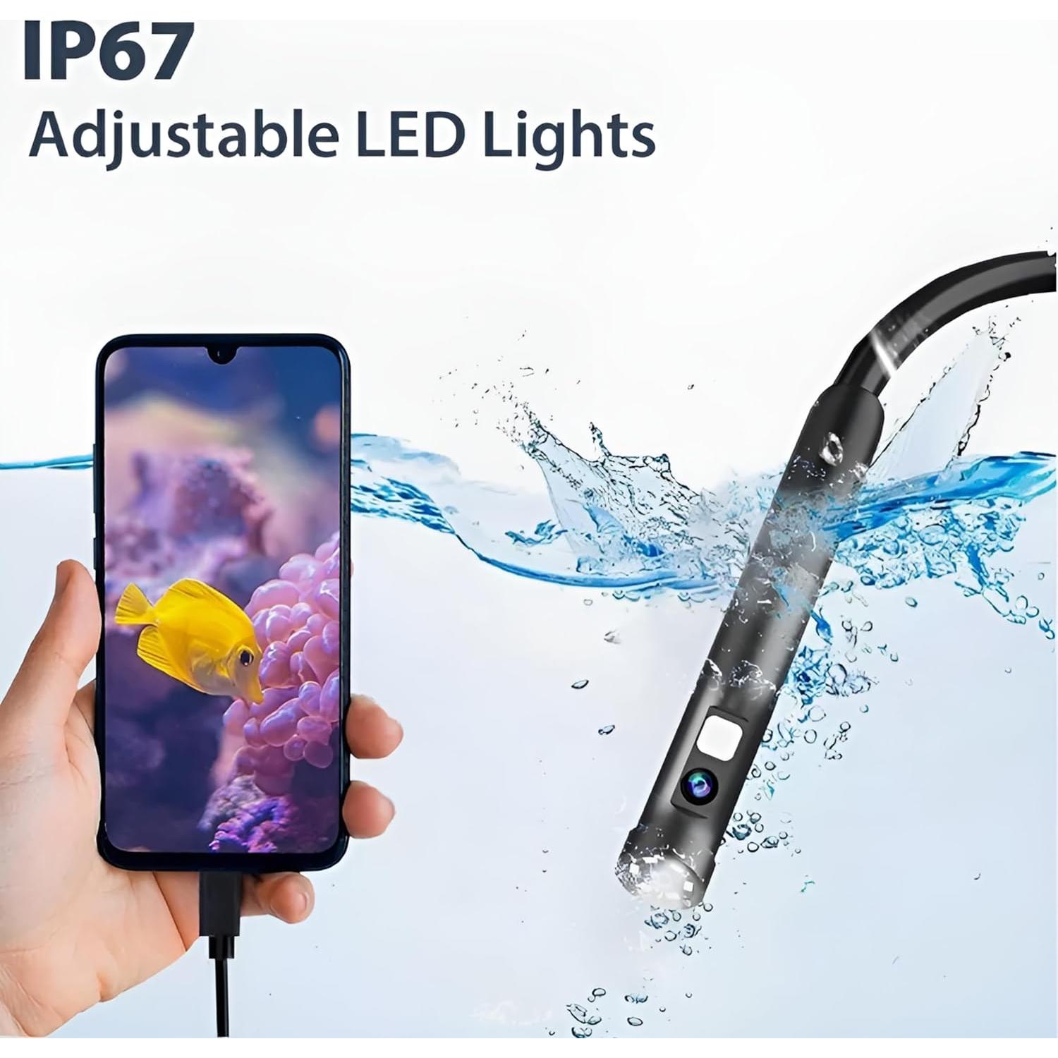 Cámara Endoscópica HD Yushunhui 1920P 5m IP67 con LEDs