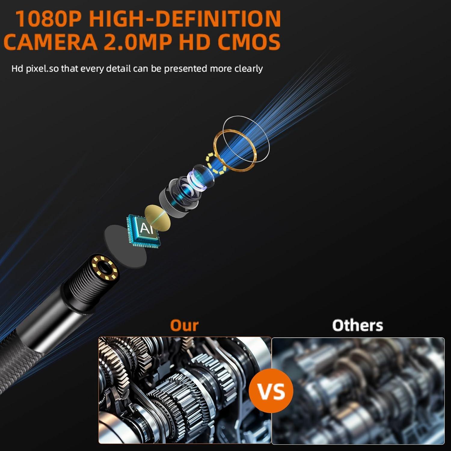 Cámara Endoscópica Articulada Daxiongmao S43 1.52m HD