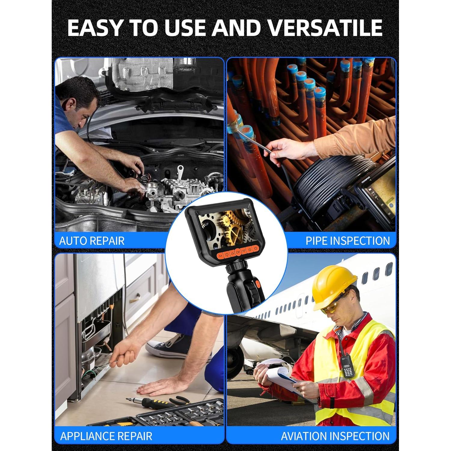 Cámara Endoscópica Articulada Daxiongmao S43 1.52m HD