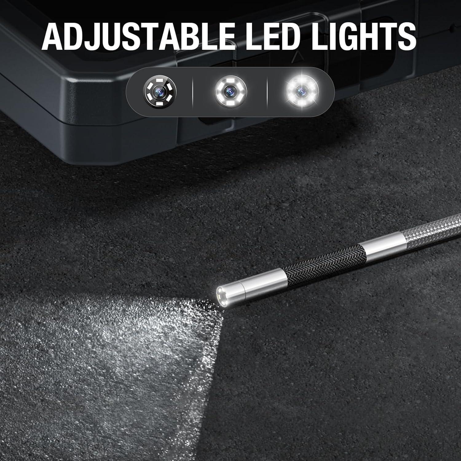 Endoscopio Articulado Teslong 3.9mm con Pantalla de 5"