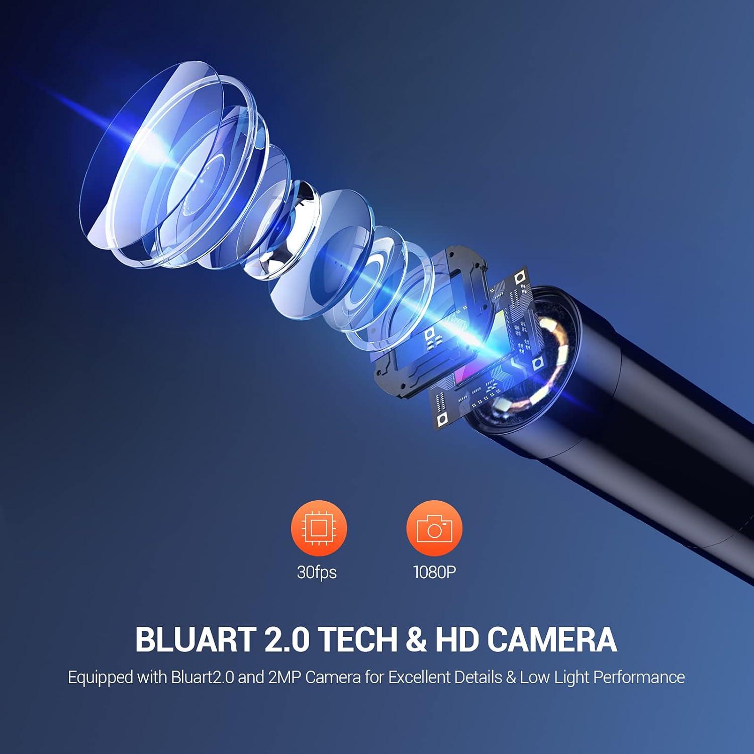 Endoscopio DEPSTECH DS300 5.5mm 1080P Pantalla 4.3"