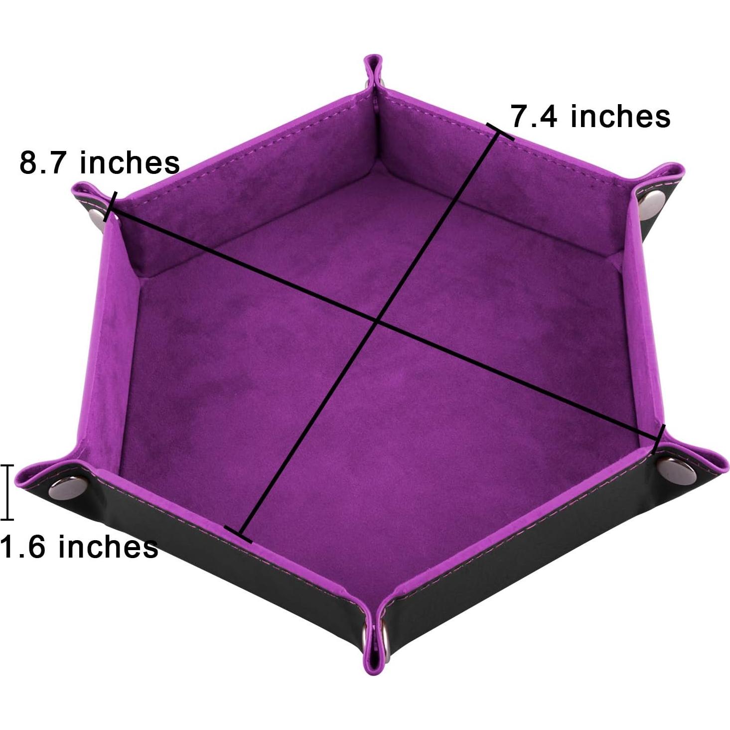 Bandejas para Dados SIQUK 4 Piezas Hexagonales Plegables