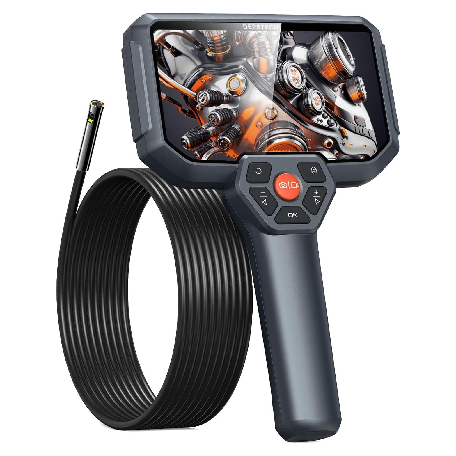 Cámara Endoscópica DEPSTECH DS590 5" 1080P Doble Lente 5.03m