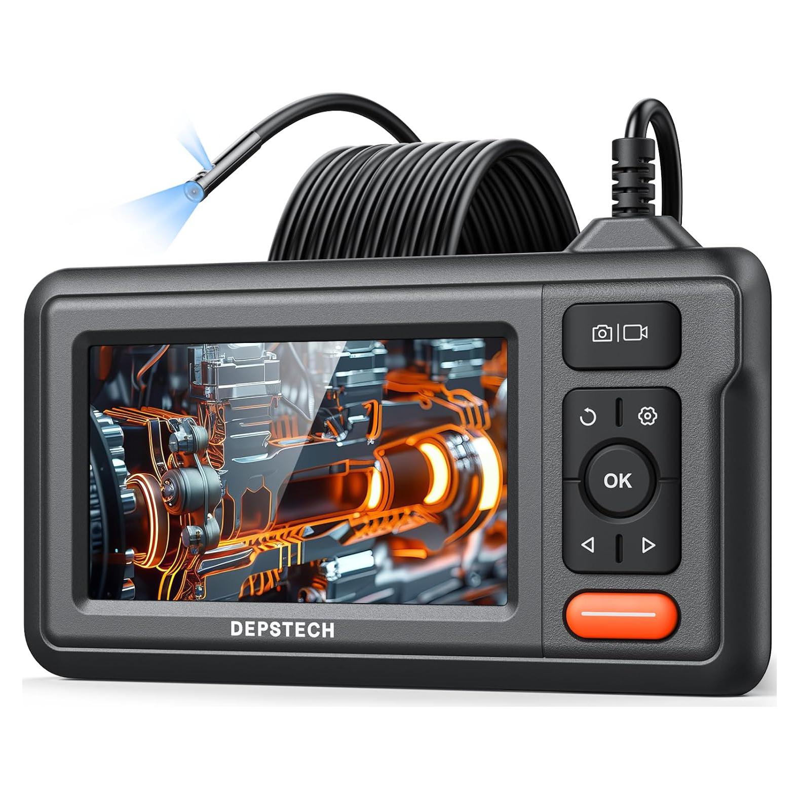 Endoscopio DEPSTECH DS320 con Doble Lente y Pantalla 4.3"
