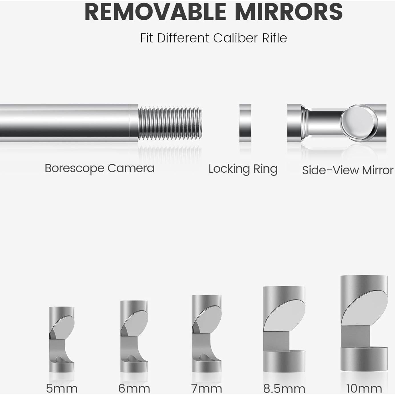 Borescope Teslong 4.5" para Rifle con Cámara 36" y LED