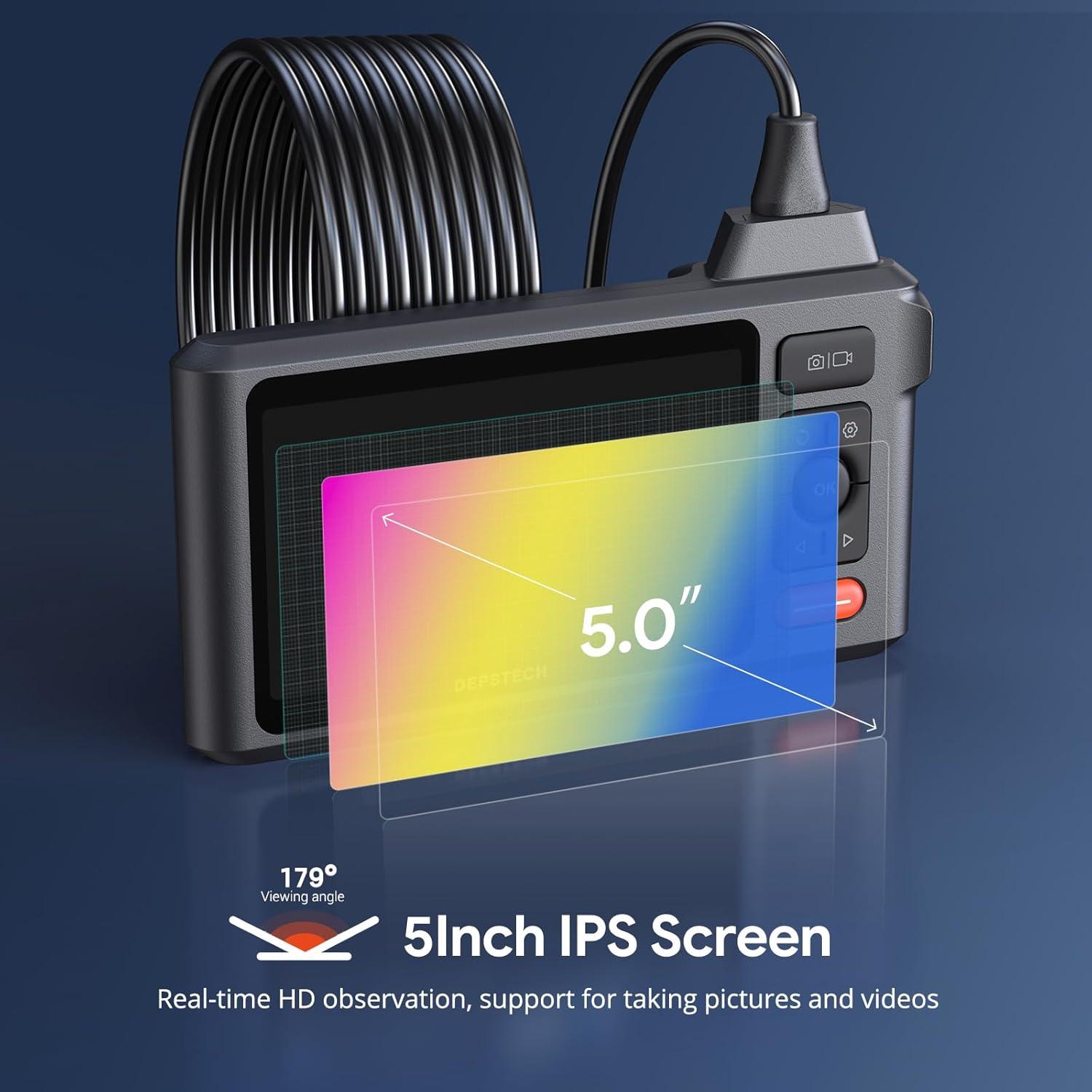 Cámara de Inspección DEPSTECH DS520 15.24m Doble Lente 1080P