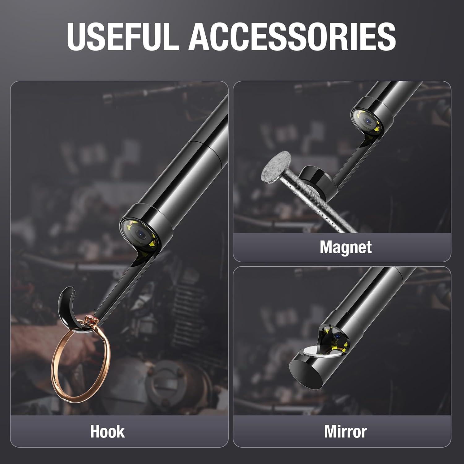 Cámara Endoscópica USB-C Teslong 10FT con 8 LED