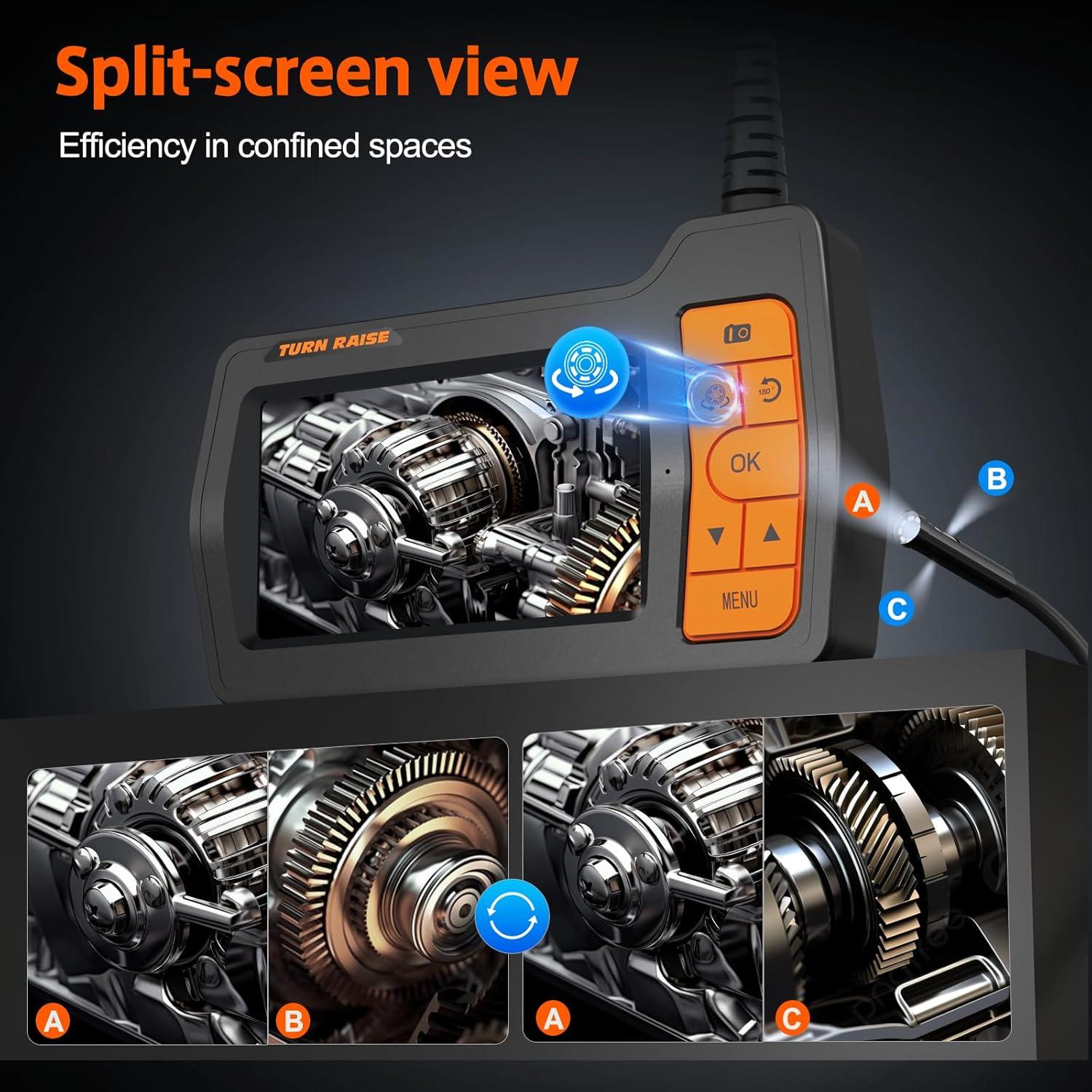 Cámara de Inspección TURN RAISE 15m HD 1080P con Luz