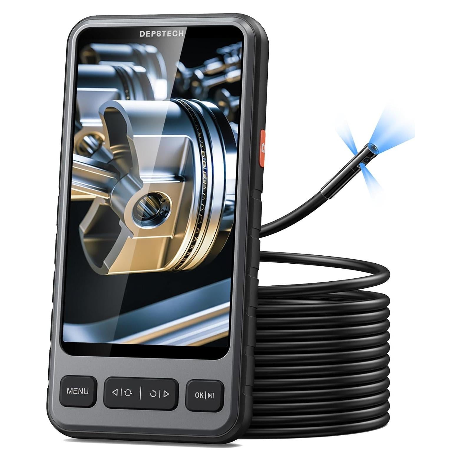 Cámara Borescope DEPSTECH 5" 1080P HD con Luz LED