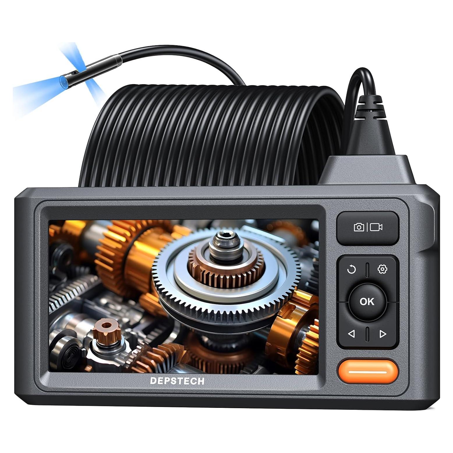 Borescopio DEPSTECH 15m Triple Lente Pantalla 5" 1080P