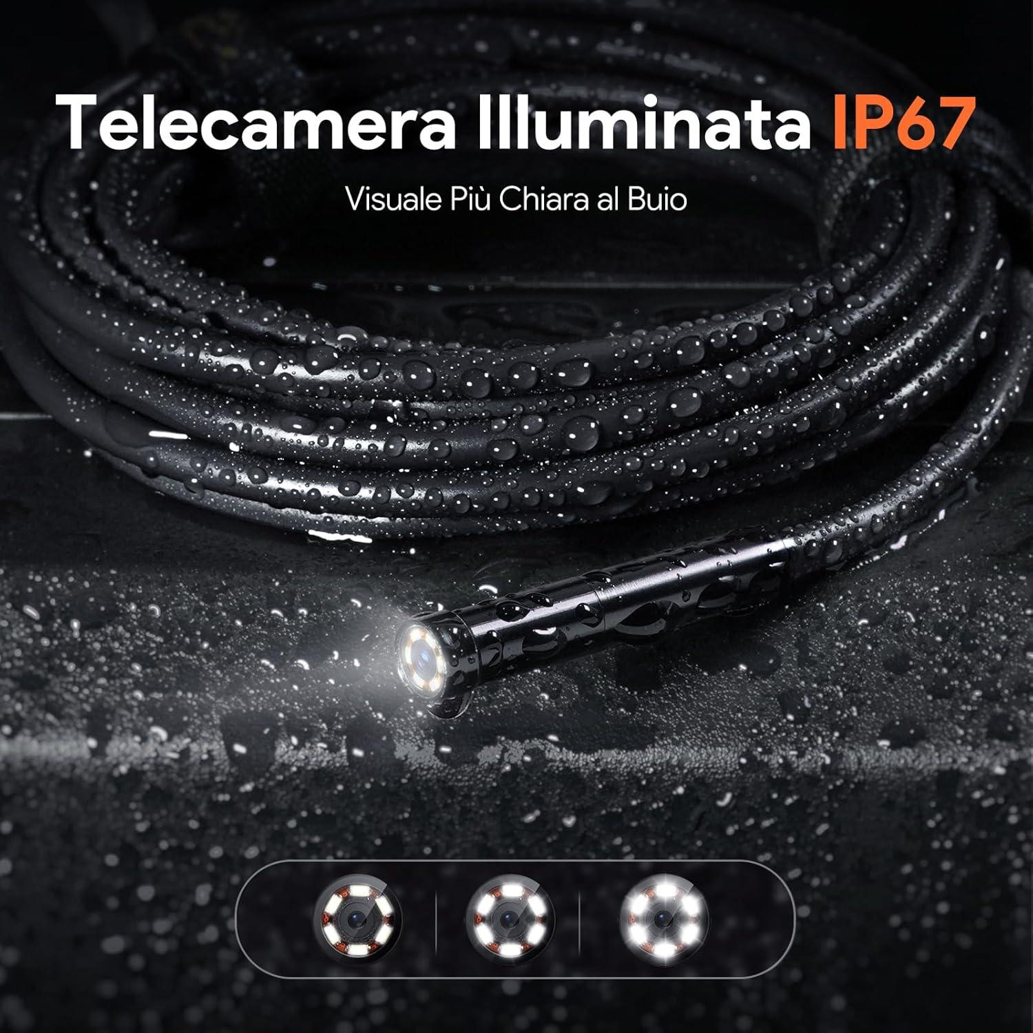 Borescopio DEPSTECH 15m Triple Lente Pantalla 5" 1080P