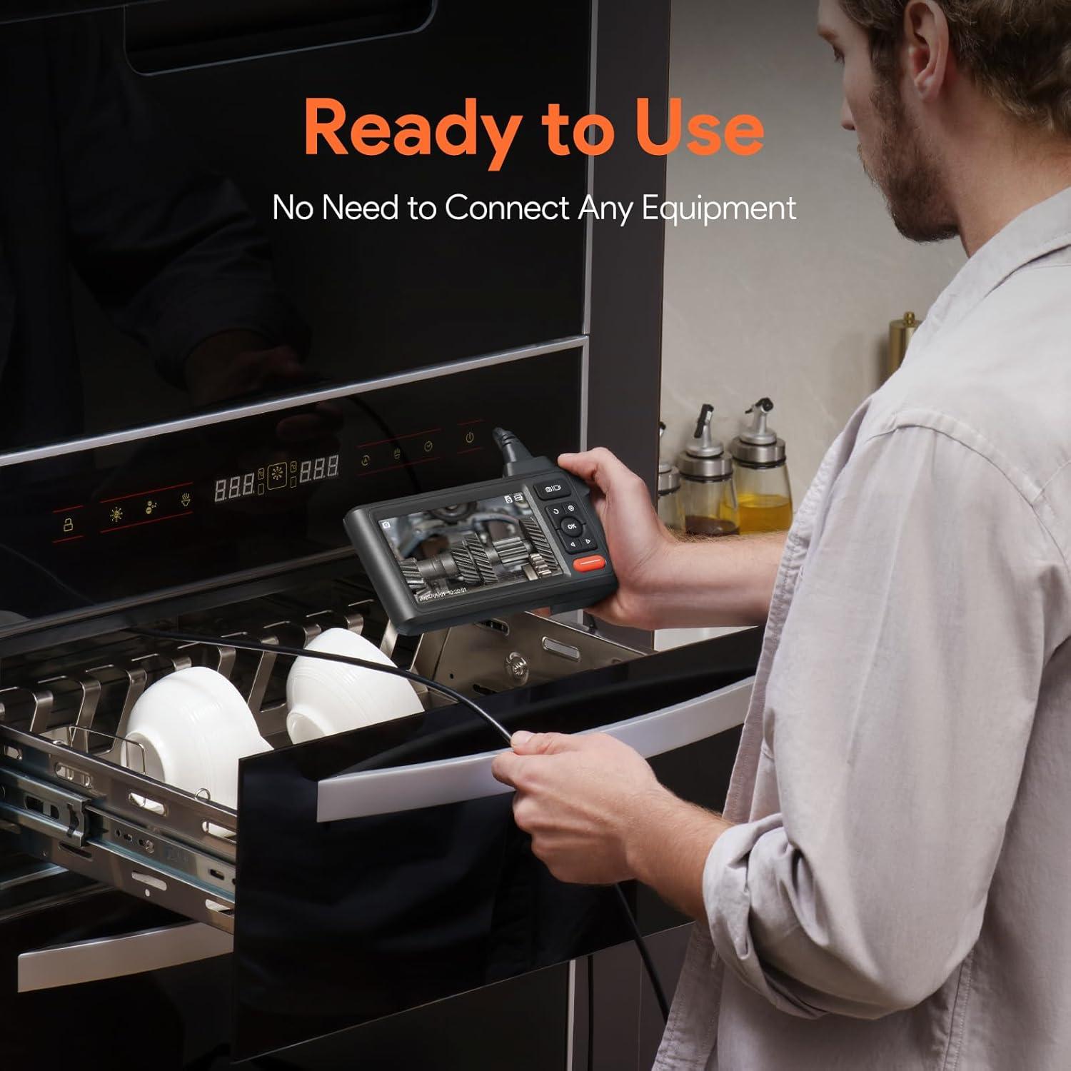 Borescopio DEPSTECH 15m Triple Lente Pantalla 5" 1080P