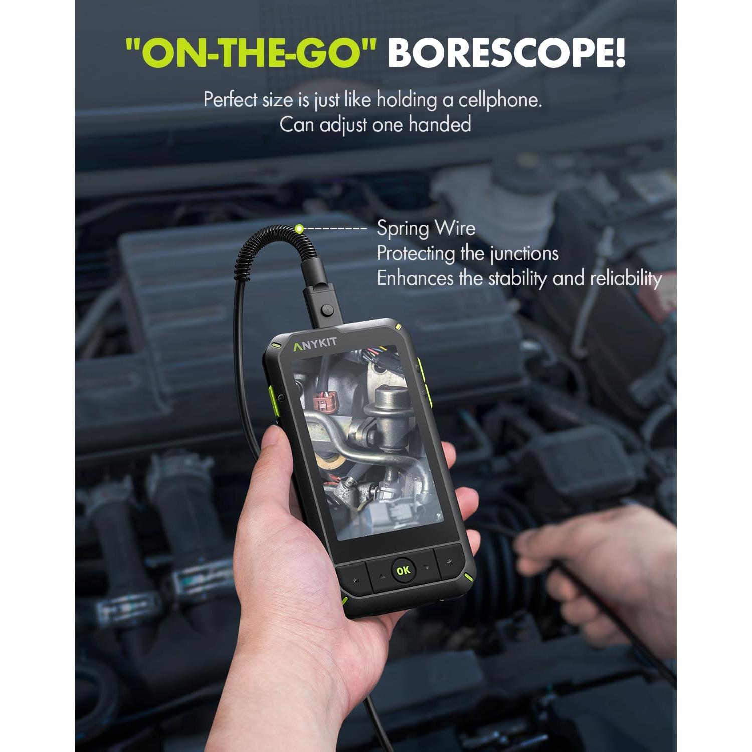 Cámara Endoscópica Anykit AN400 1080P Doble Lente 5m