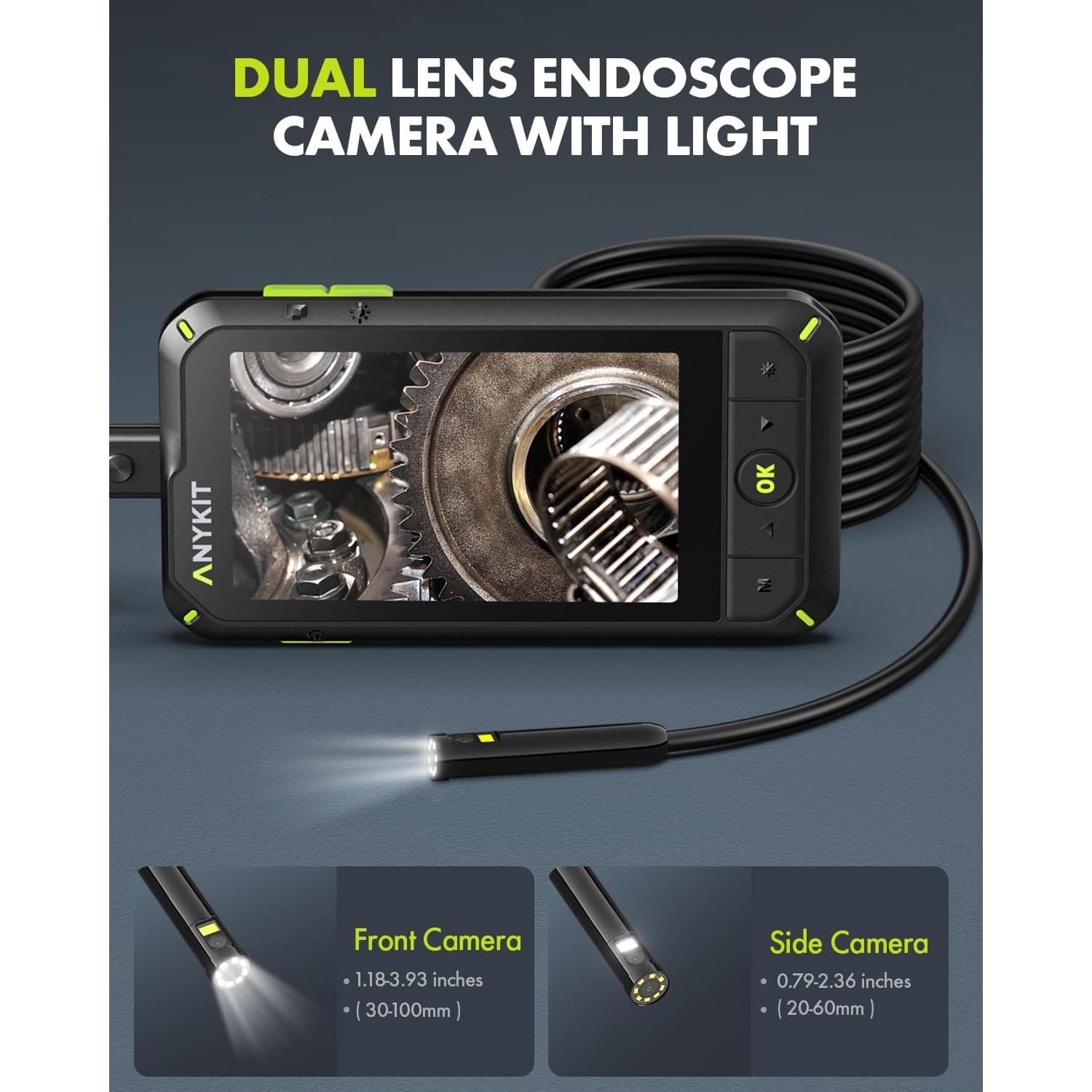 Cámara Endoscópica Anykit AN400 1080P Doble Lente 5m