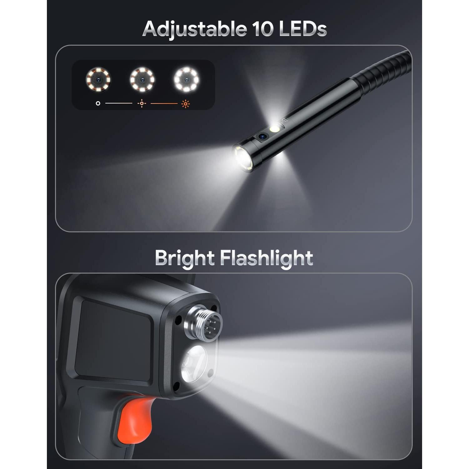 Borescope DEPSTECH DS580, Cámara Inspección 5" HD 1080P