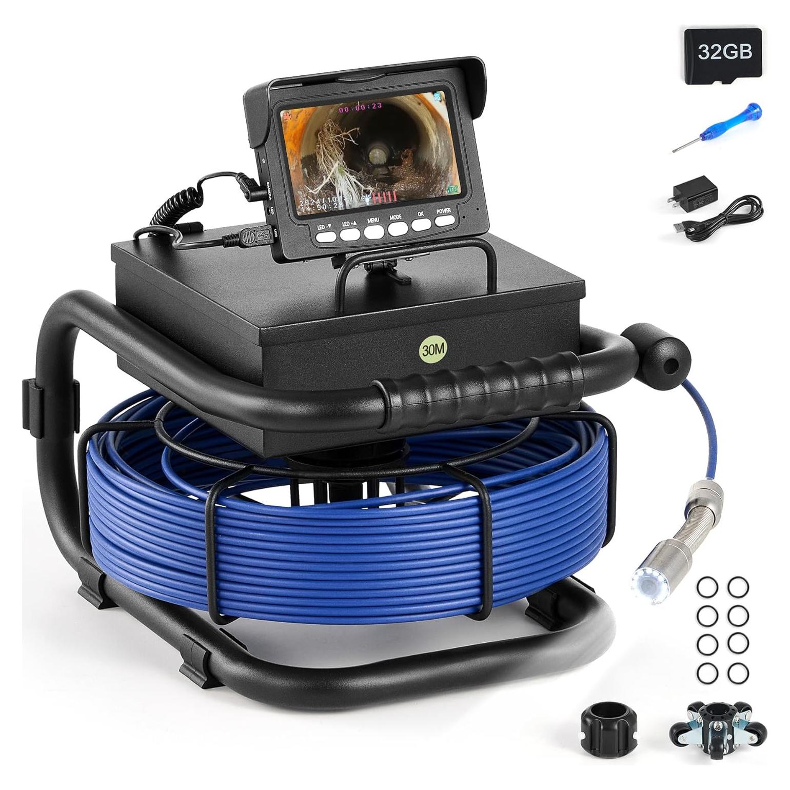 Cámara de Alcantarillado ZELCAN 100m Pantalla 4.3" IP68