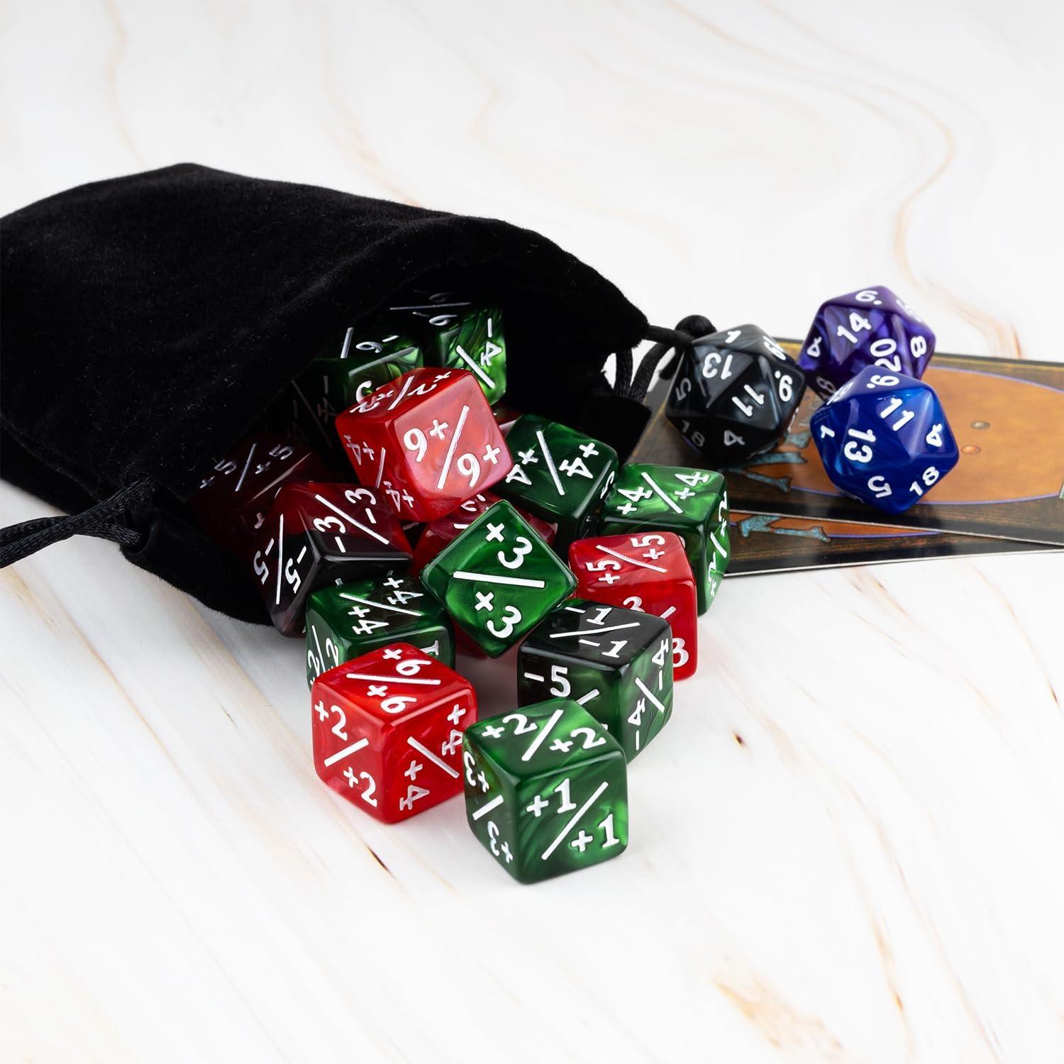 51 Piezas Dados Contadores MTG LAMJAM +1/+6 y -1/-6