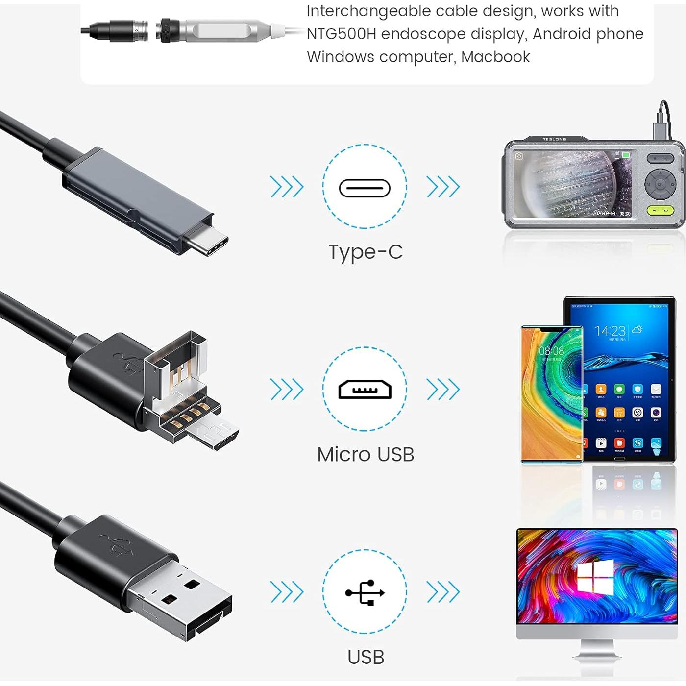 Borescope Teslong 5" (12,7 cm) para Inspección de Rifles