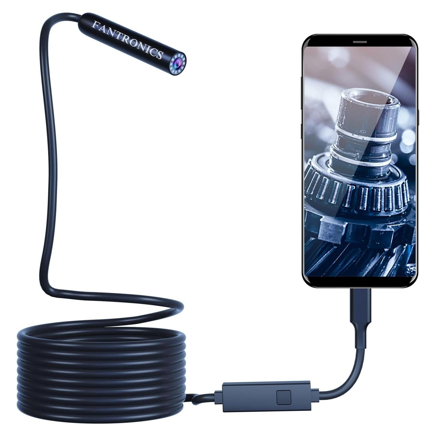 Cámara de Inspección Borescope Fantronics 8mm IP67 5m LED