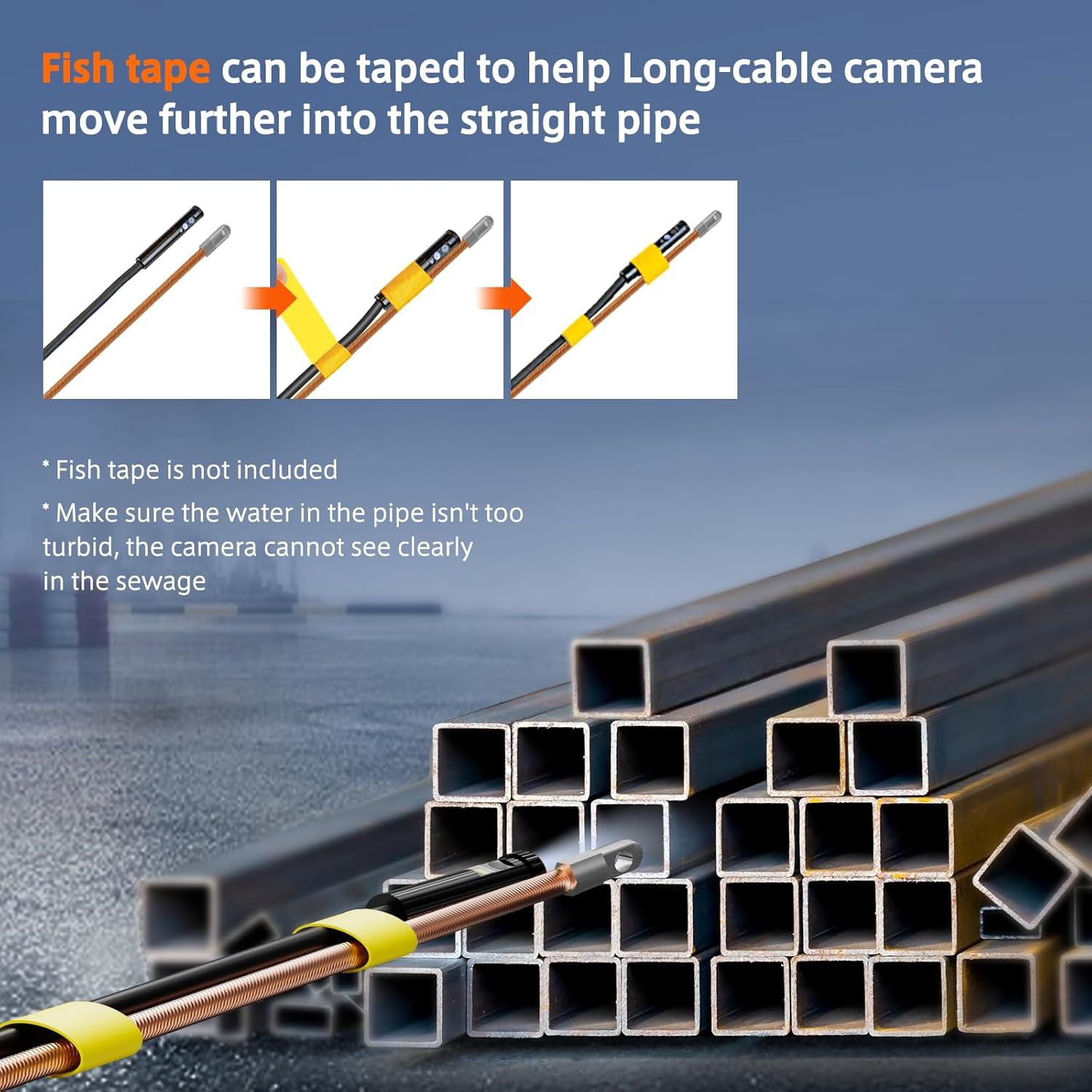 Cámara de Inspección TURN RAISE 15,24m IP67 Pantalla 5"